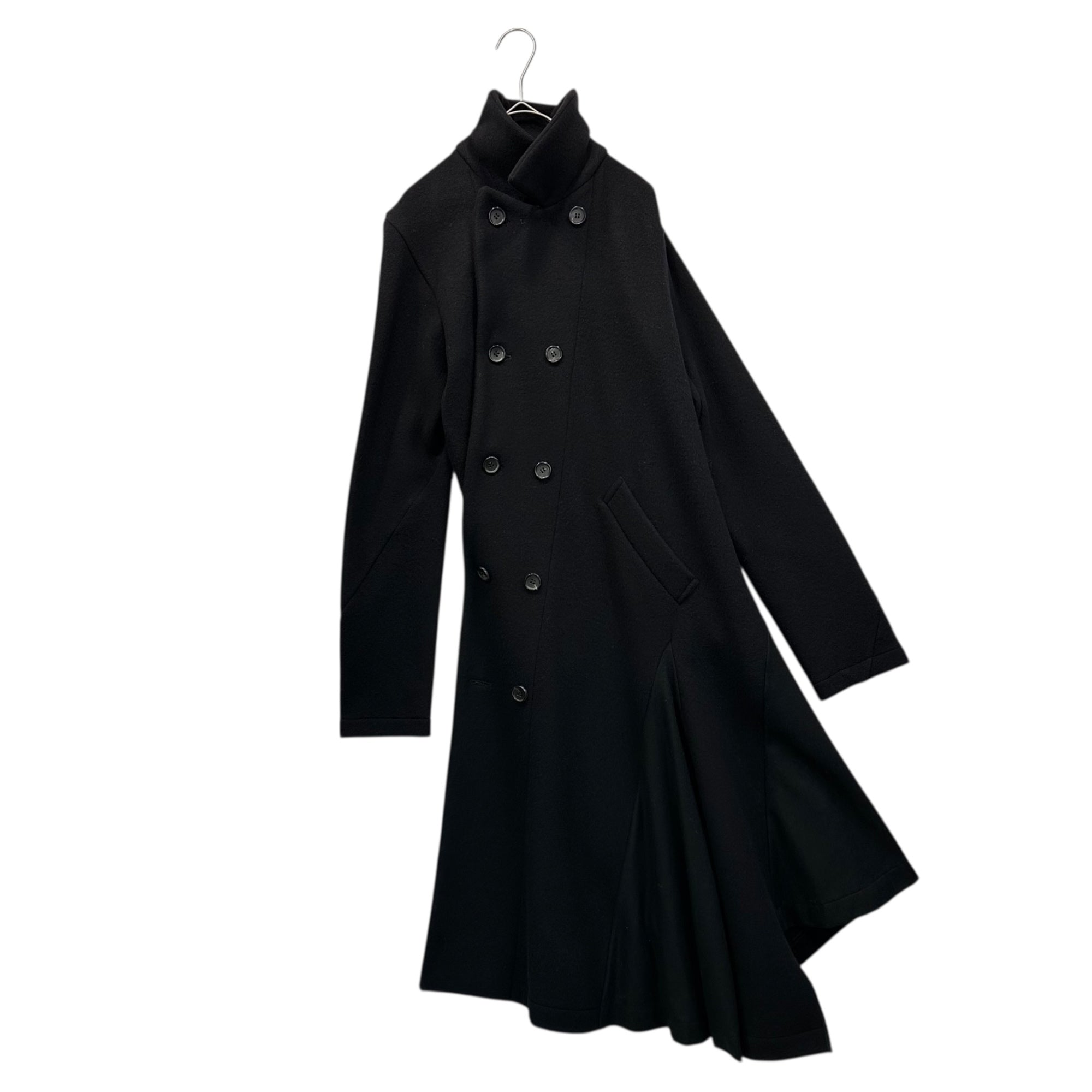 COMME des GARCONS COMME des GARCONS(コムデギャルソンコムデギャルソン) 14AW Twisted Melton Double Long Coat 捻じれ メルトン ダブル ロング コート RN-J033 M ブラック AD2014