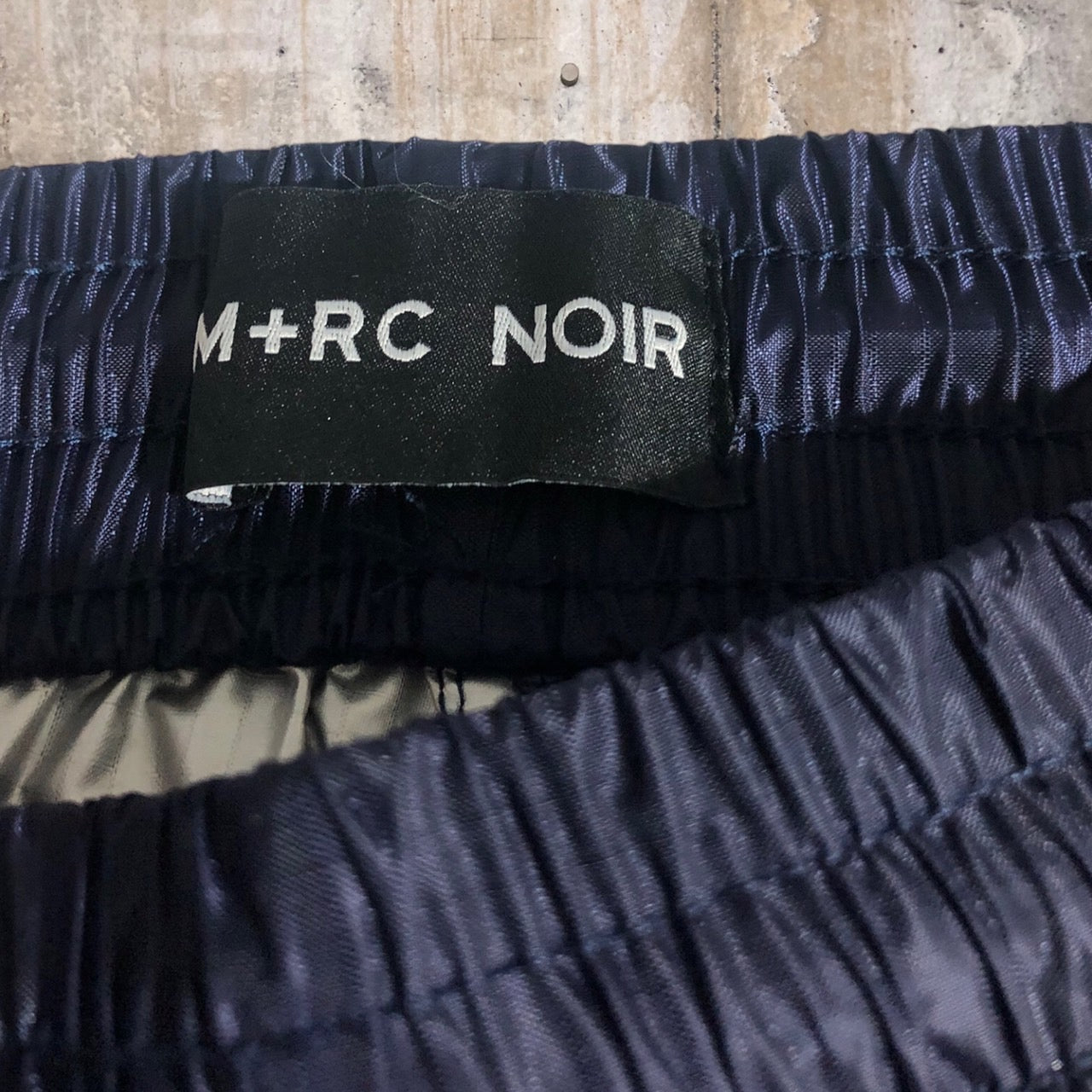 M+RC NOIR(マルシェノア) エラスティックパンツ S ネイビー