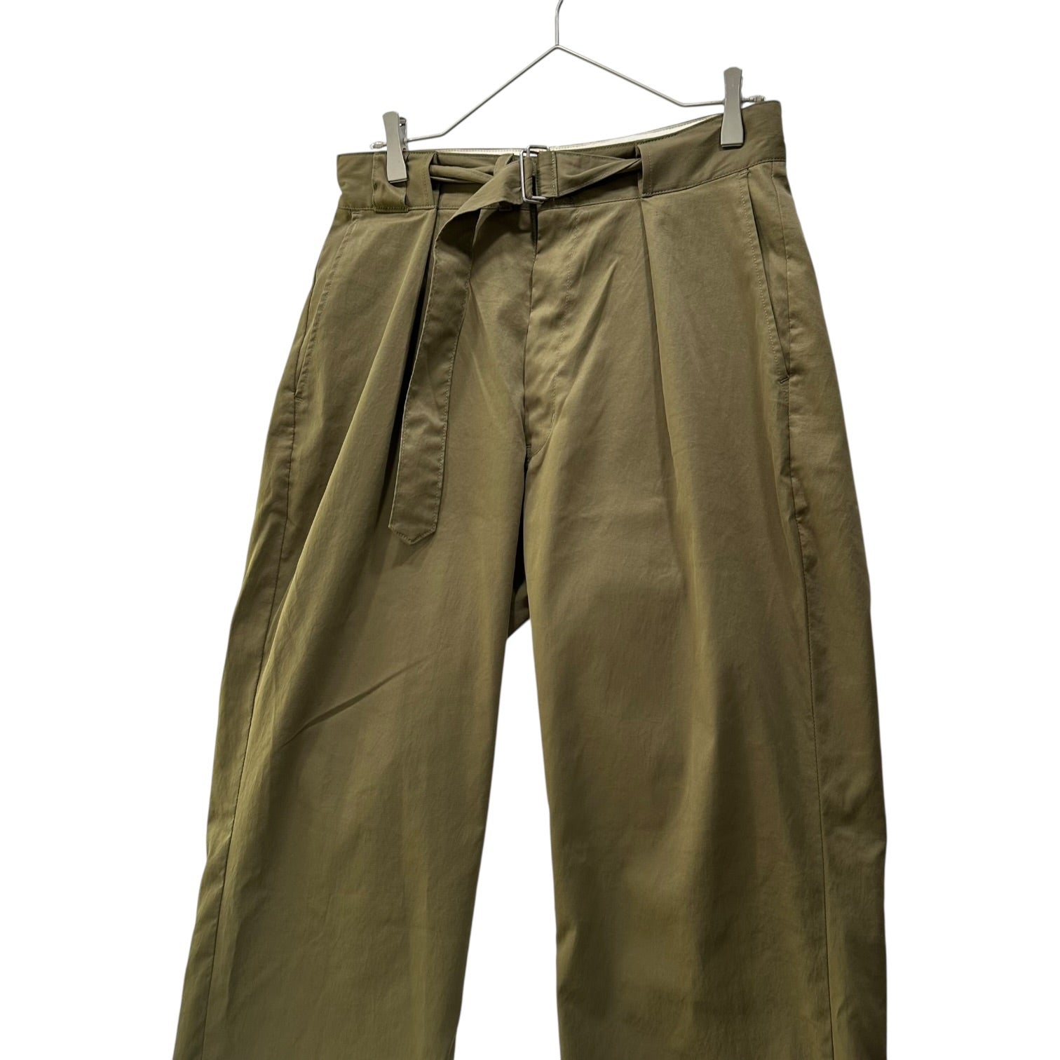 marka(マーカ) belted widework pants ベルテッド ワイドワーク パンツ  M16D-24PT02C 1(S程度) カーキ