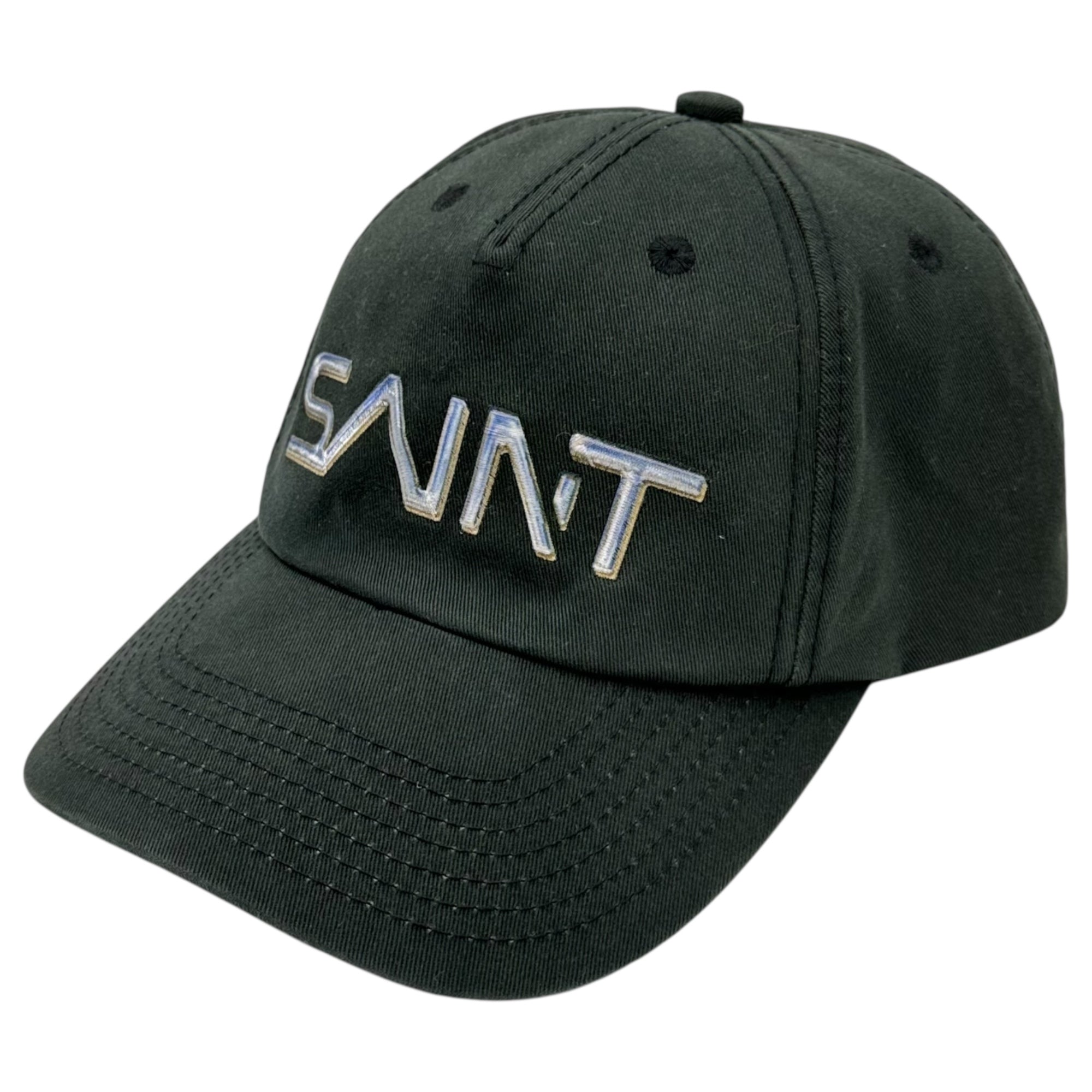 SAINT MICHAEL(セントマイケル) 25AW SORAYAMA SRYM CAP 空山基 ロゴ 刺繍 キャップ SM-HR1-0000-C81 OS ブラック 帽子 コラボ