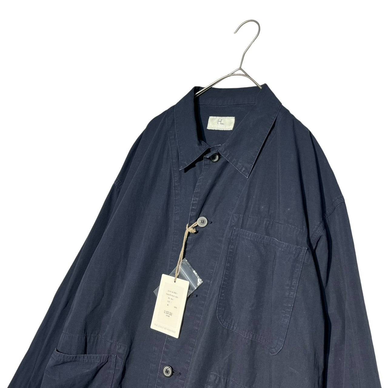 HERILL(ヘリル) Ripstop P41 Coverall Jacket リップストップ P41 カバーオール ジャケット 23-011-HL-8060-1 1 ネイビー ミリタリー