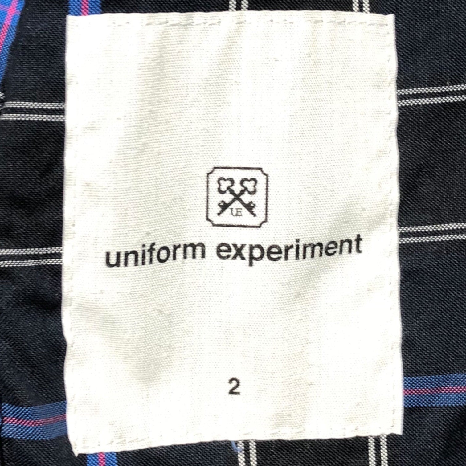 uniform experiment(ユニフォームエクスペリメント) 09SS cotton check jacket コットン チェック ジャケット UE-90033 2(M) ネイビー×ピンク