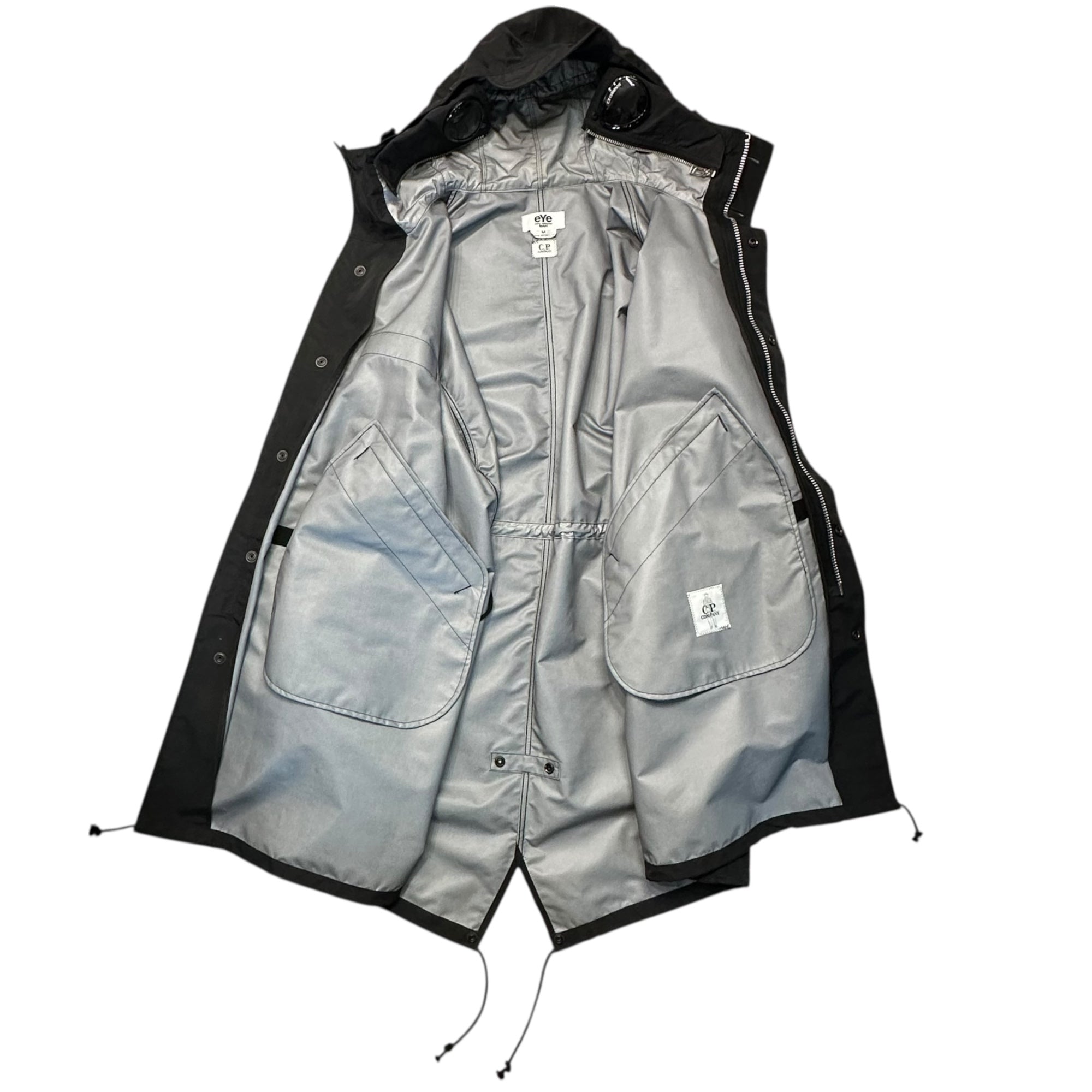 eye JUNYA WATANABE MAN × C.P.COMPANY(アイ ジュンヤワタナベマン × シーピーカンパニー) 24SS Goggles Hooded Mountain Blouson ゴーグル フーデッド マウンテン ブルゾン WM-C904 M ブラック AD2023