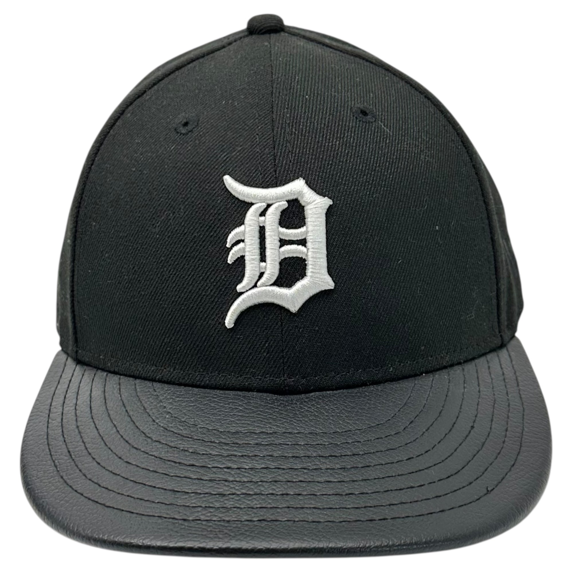 NEW ERA(ニューエラ) JOURNAL STANDARD relume 別注 LP 59FIFTY ”Detroit Tigers” エコレザー ベースボール スナップバック キャップ ブラック ジャーナルスタンダード 帽子