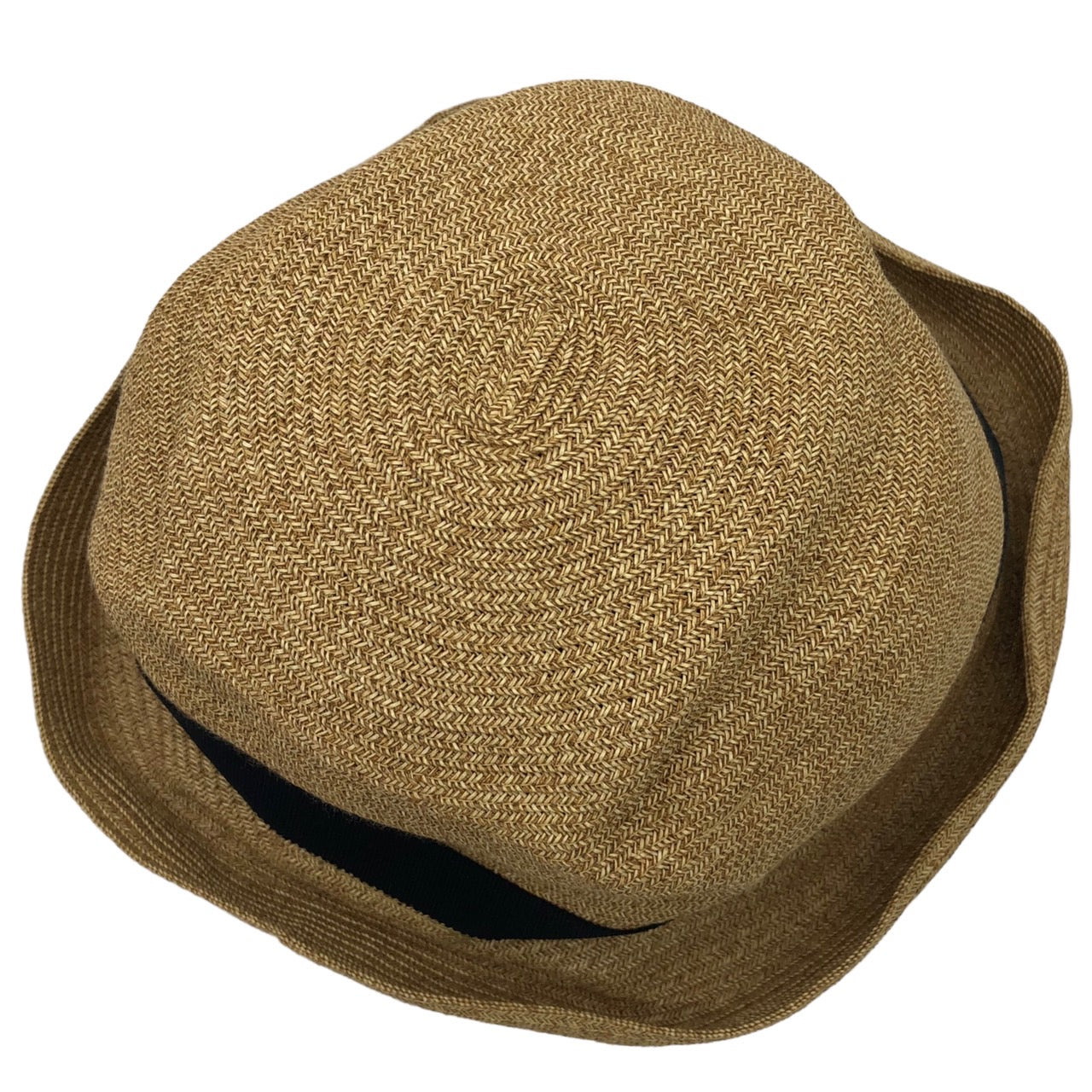 mature ha.(マチュアーハ) BOXED HAT 7cm brim grosgrain ribbon/ボックスハット SIZE M ナチュラル 箱付 定価19,800円(税込)