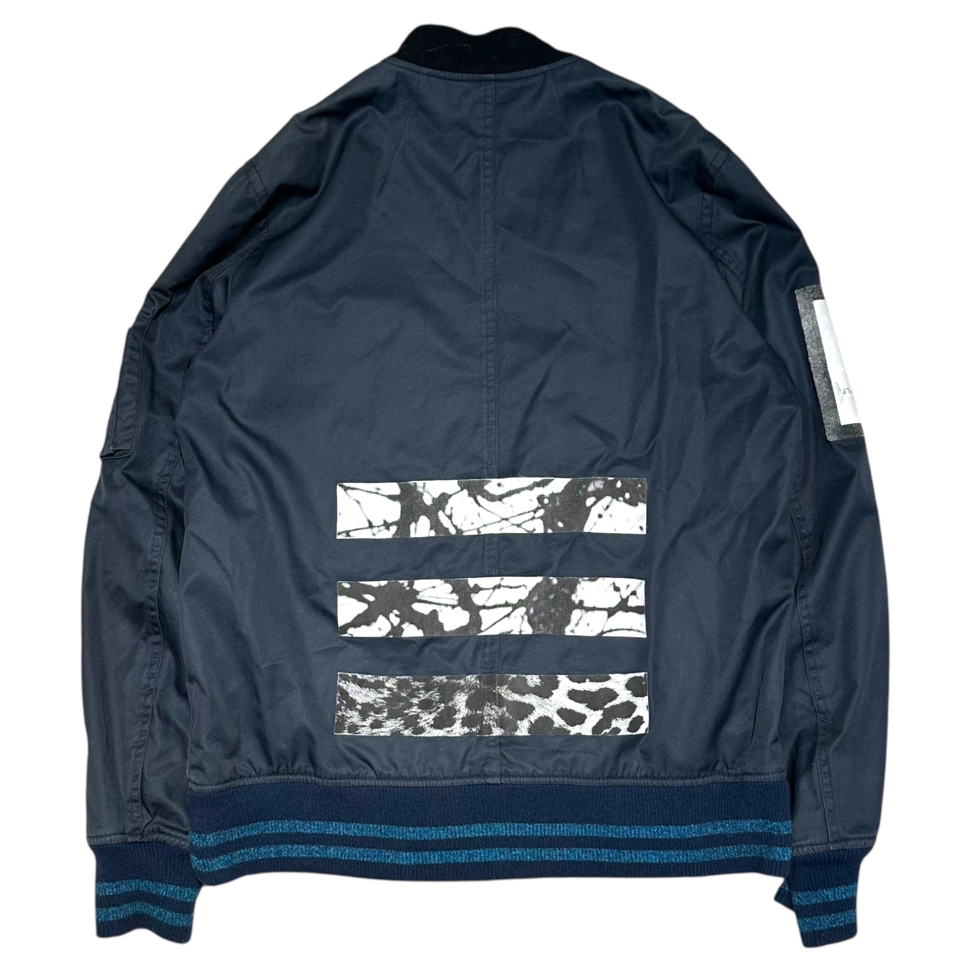 MIHARA YASUHIRO(ミハラヤスヒロ) 15SS Patch Flight MA-1 Jacket ワッペン フライト MA-1 ジャケット 41051291 50(L) ネイビー
