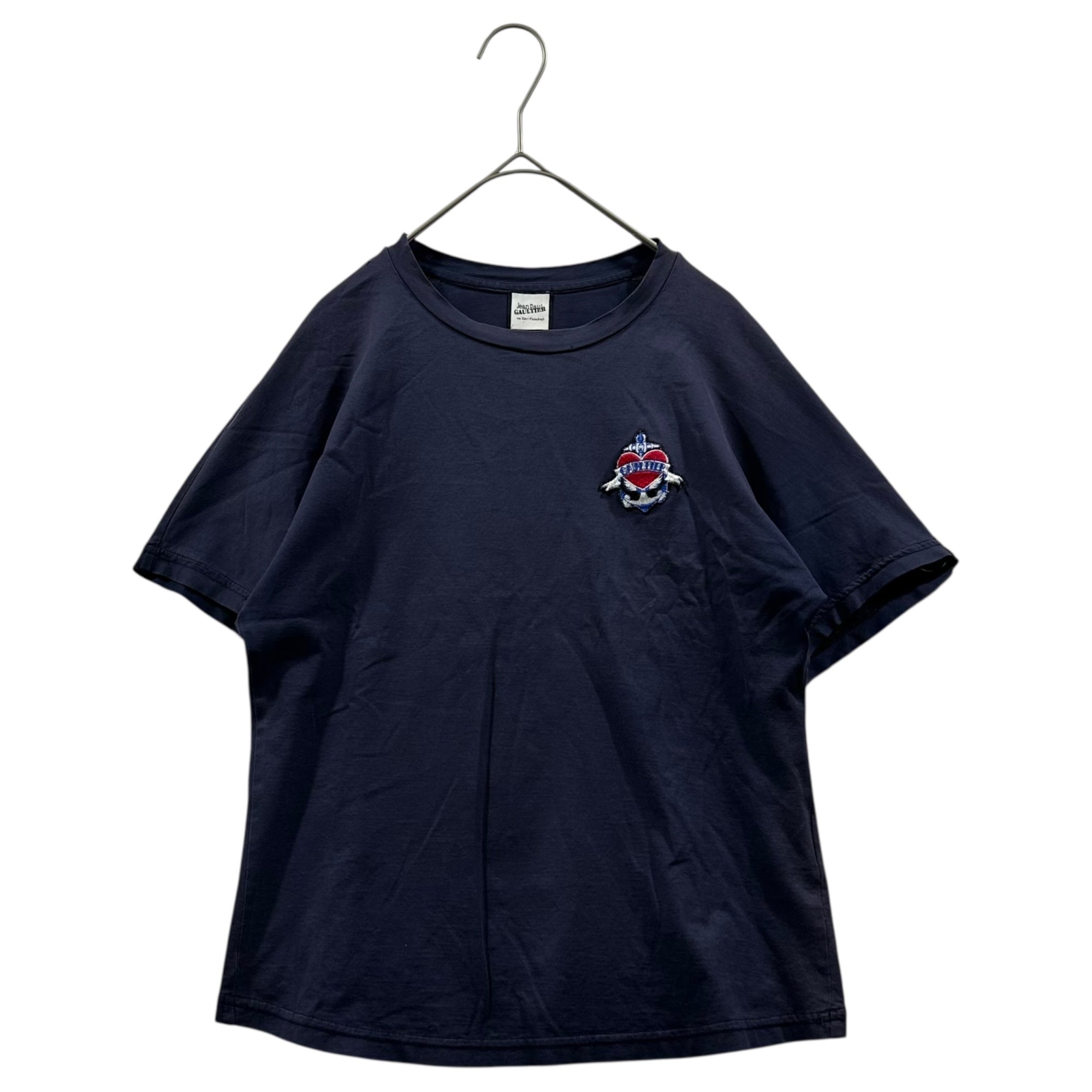 Jean Paul GAULTIER(ジャンポールゴルチエ) Dolman sleeve patch T-shirt ドルマンスリーブ ワッペン Tシャツ JP-S16-CS098 36(S程度) ダークネイビー SEPT PREMIERES