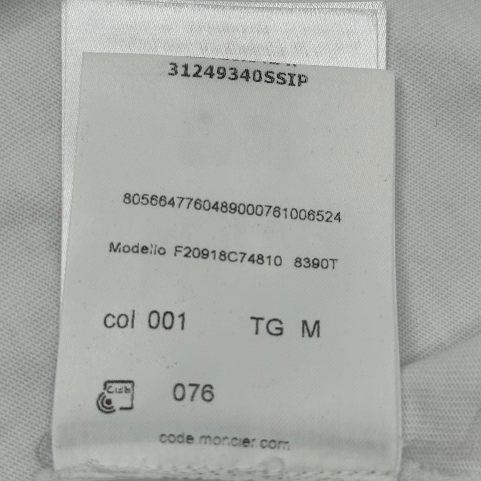 MONCLER(モンクレール) 20SS MAGLIA T-SHIRT プリント クルーネック Tシャツ F20918C74810 M ホワイト