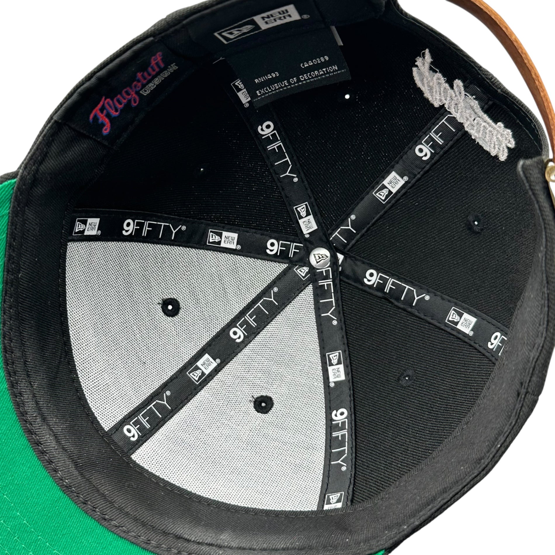 FLAGSTUFF(フラグスタフ) Logo Cap ロゴ キャップ ブラック×ホワイト