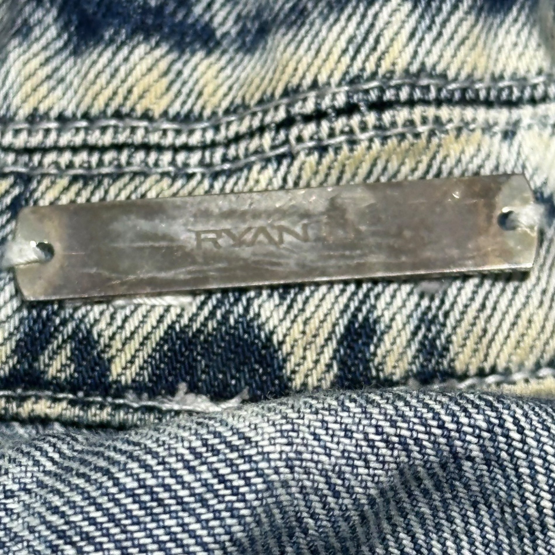 RYAN LI(リャンリー) Washed Layered Detachable Denim Jacket ウォッシュ加工 レイヤード 着脱式 デニムジャケット S インディゴ