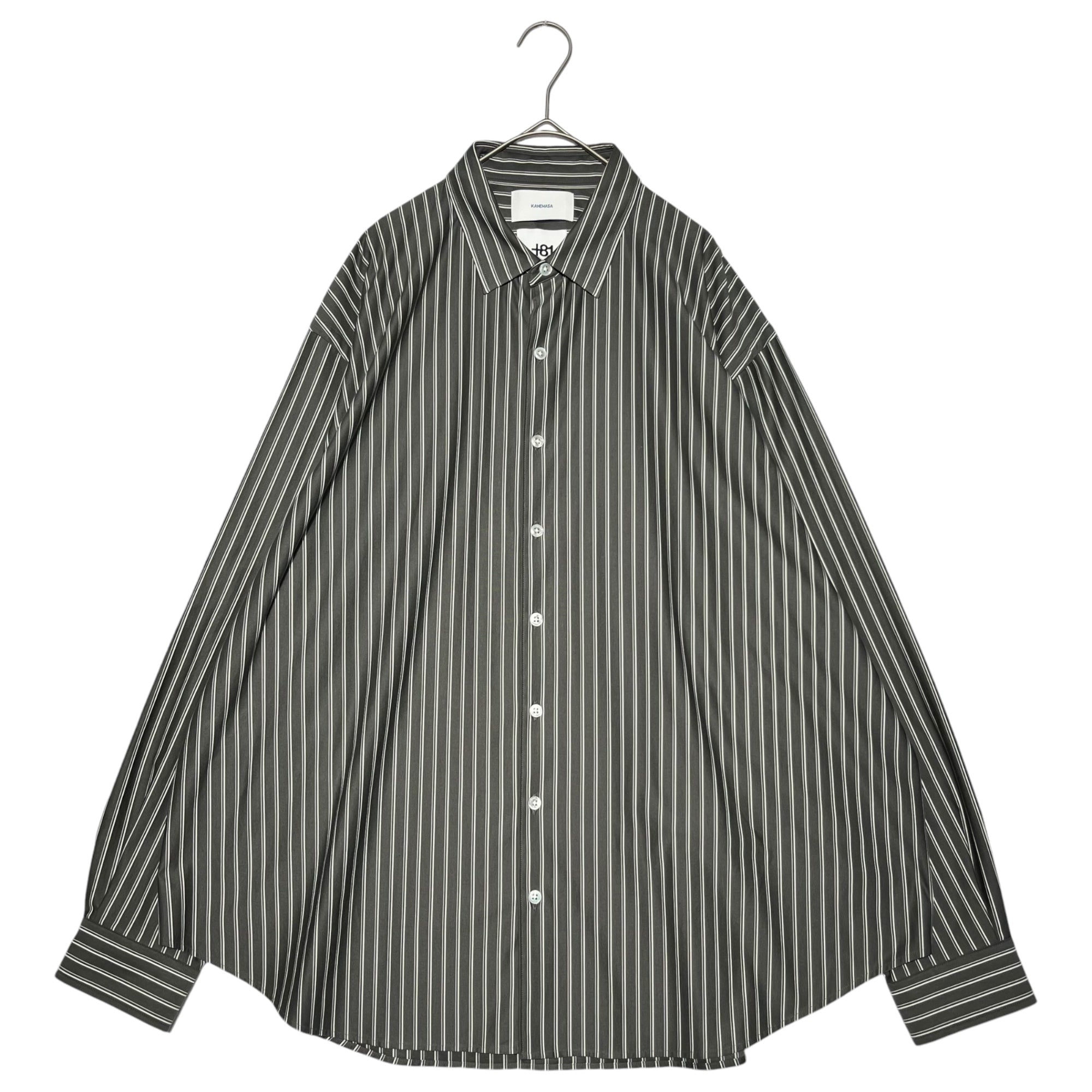 KANEMASA(カネマサ) 22AW +81別注 STRIPE ROYAL OX DRESS SHIRT ストライプ ロイヤル オックス