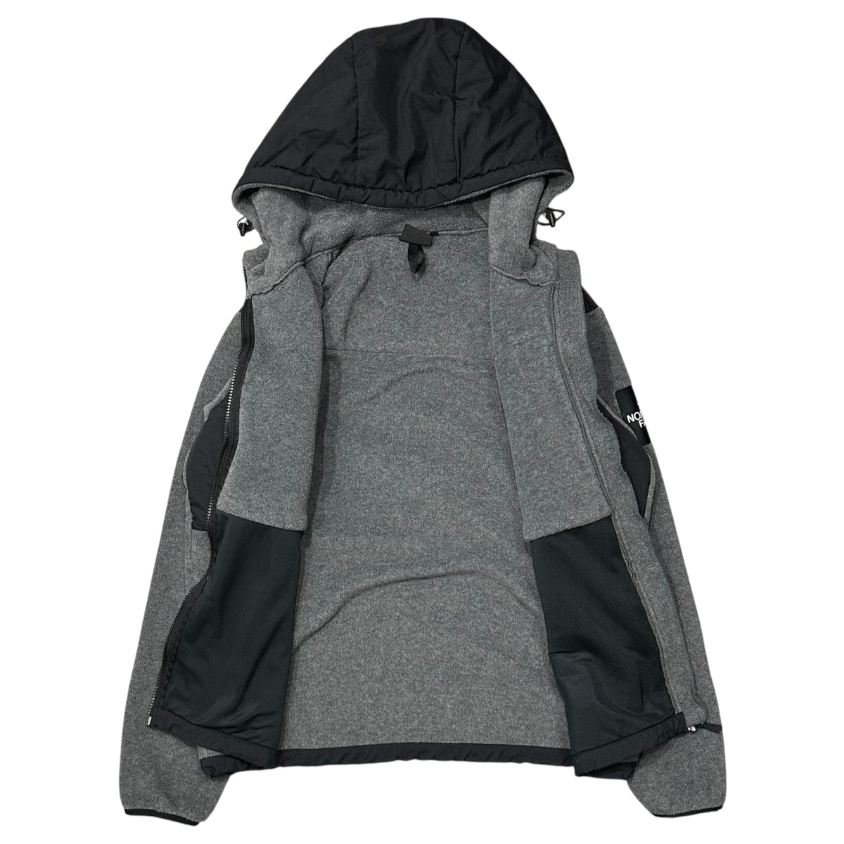 THE NORTH FACE(ノースフェイス) Denali Hoodie デナリ フーディ NA61632 XL グレー×ブラック フリース ジャケット