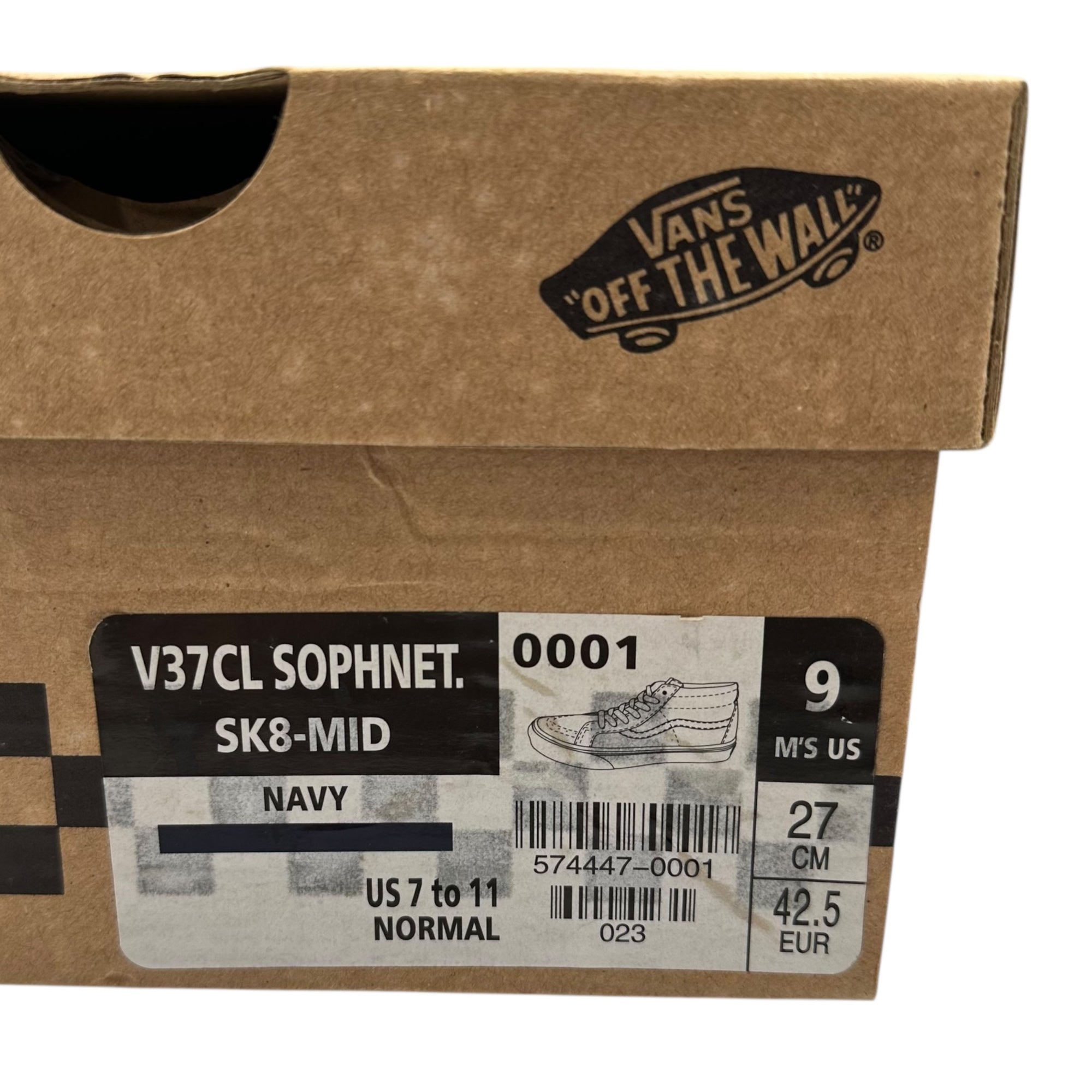 VANS×SOPHNET.(バンズ×ソフネット) SK8-MID スケハイ ミッド スニーカー V37CL SOPHNET. 27cm ネイビー コラボ