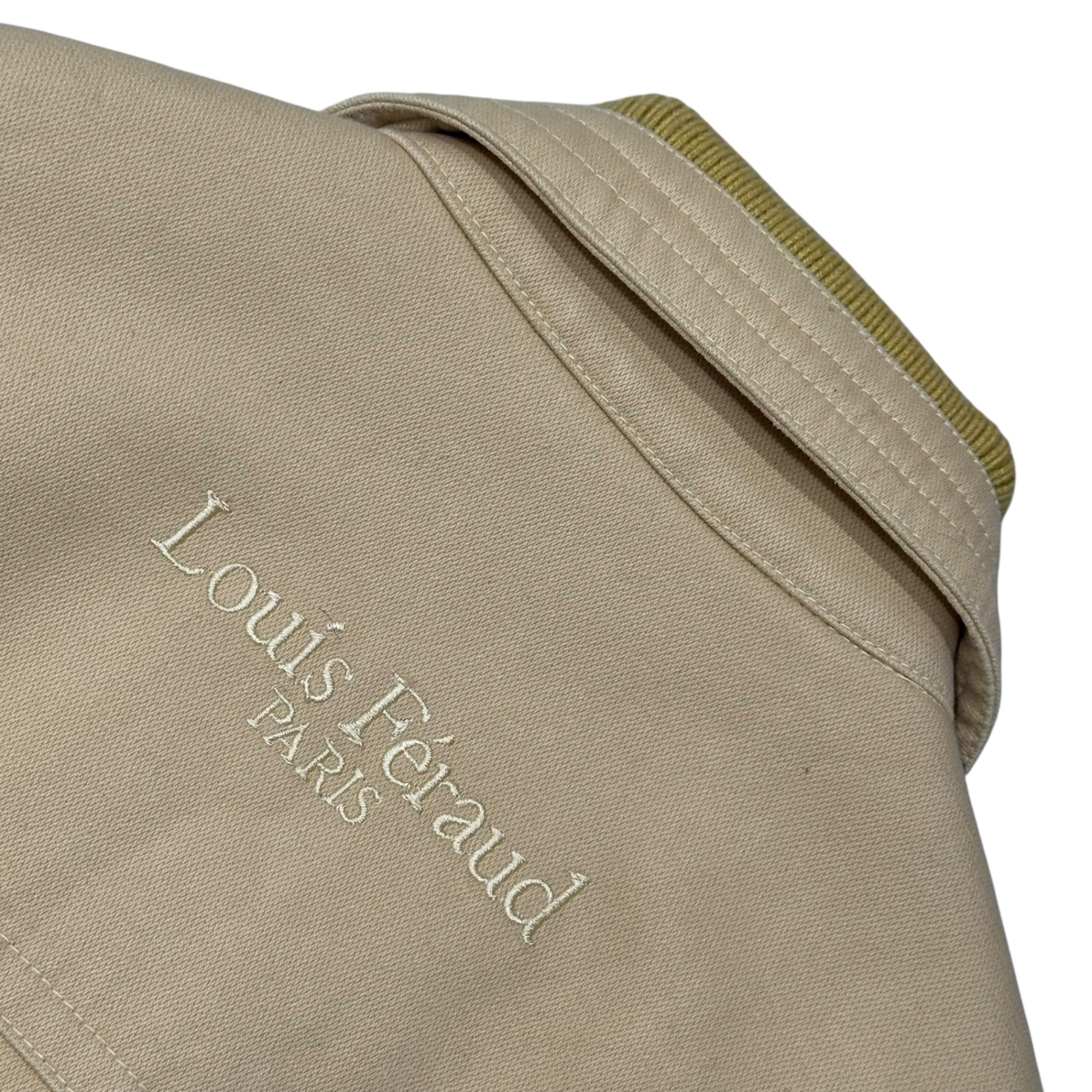 LOUIS FERAUD(ルイフェロー) 1990's Archive corduroy Fireman Jacket アーカイブ コーデュロイ 切替 ファイヤーマン ジャケット 表記無(L程度) イエロー×ブラウン 推定90年代