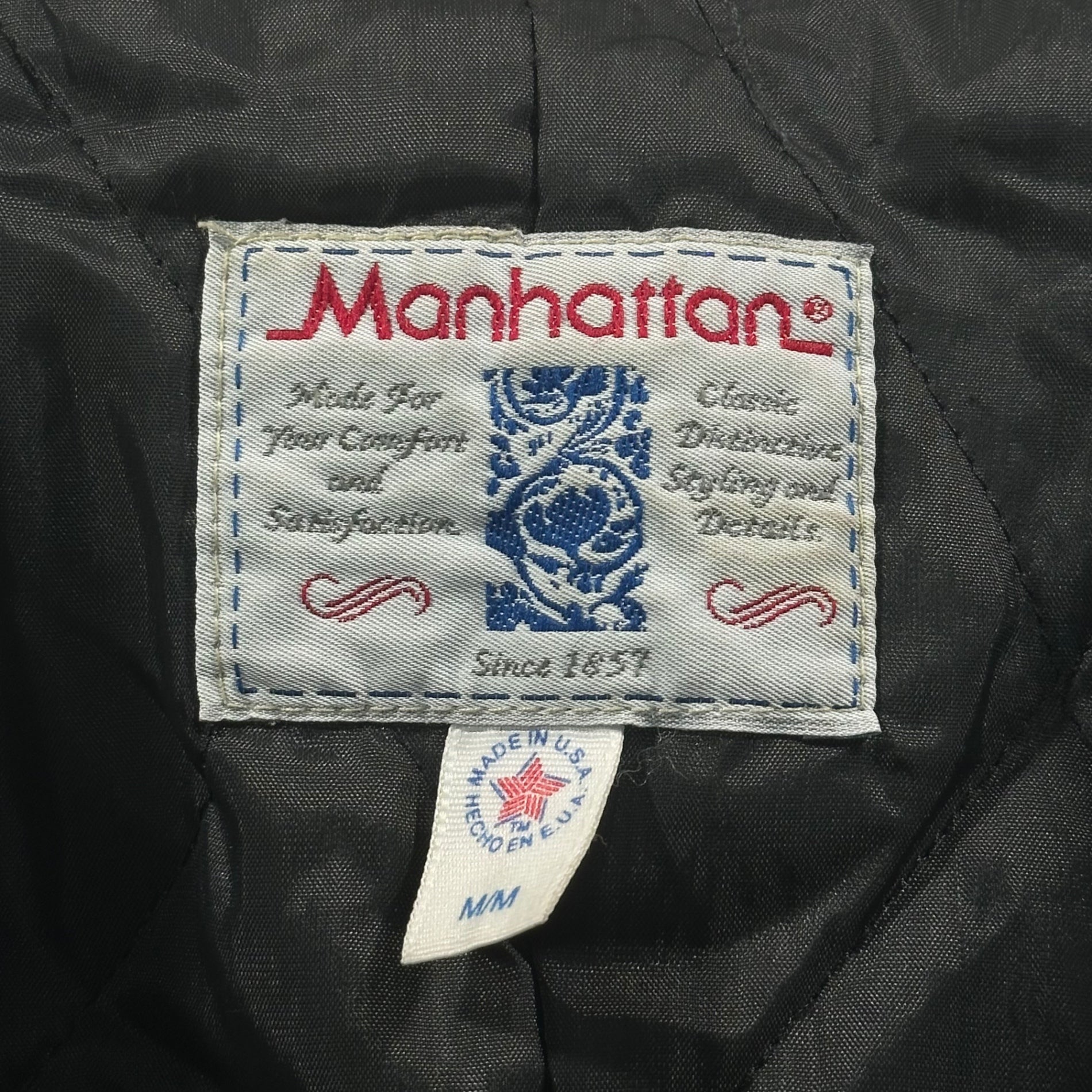 Manhhattan(マンハッタン) 80's Ombre Check Double-Lined Coat 80年代 オンブレ チェック ダブル 中綿 コート  M グリーン×オレンジ Vintage ヴィンテージ 古着
