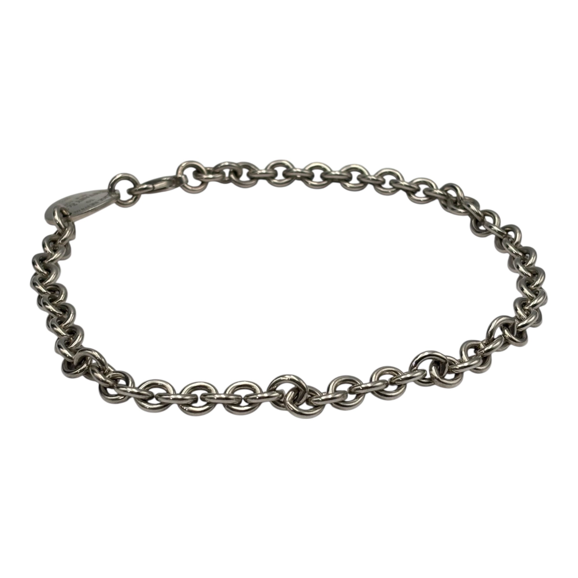 TIFFANY & CO.(ティファニー) Round Return to Chain Necklace ラウンド  リターントゥ チェーン ネックレス シルバー ブレスレットとして併用可能