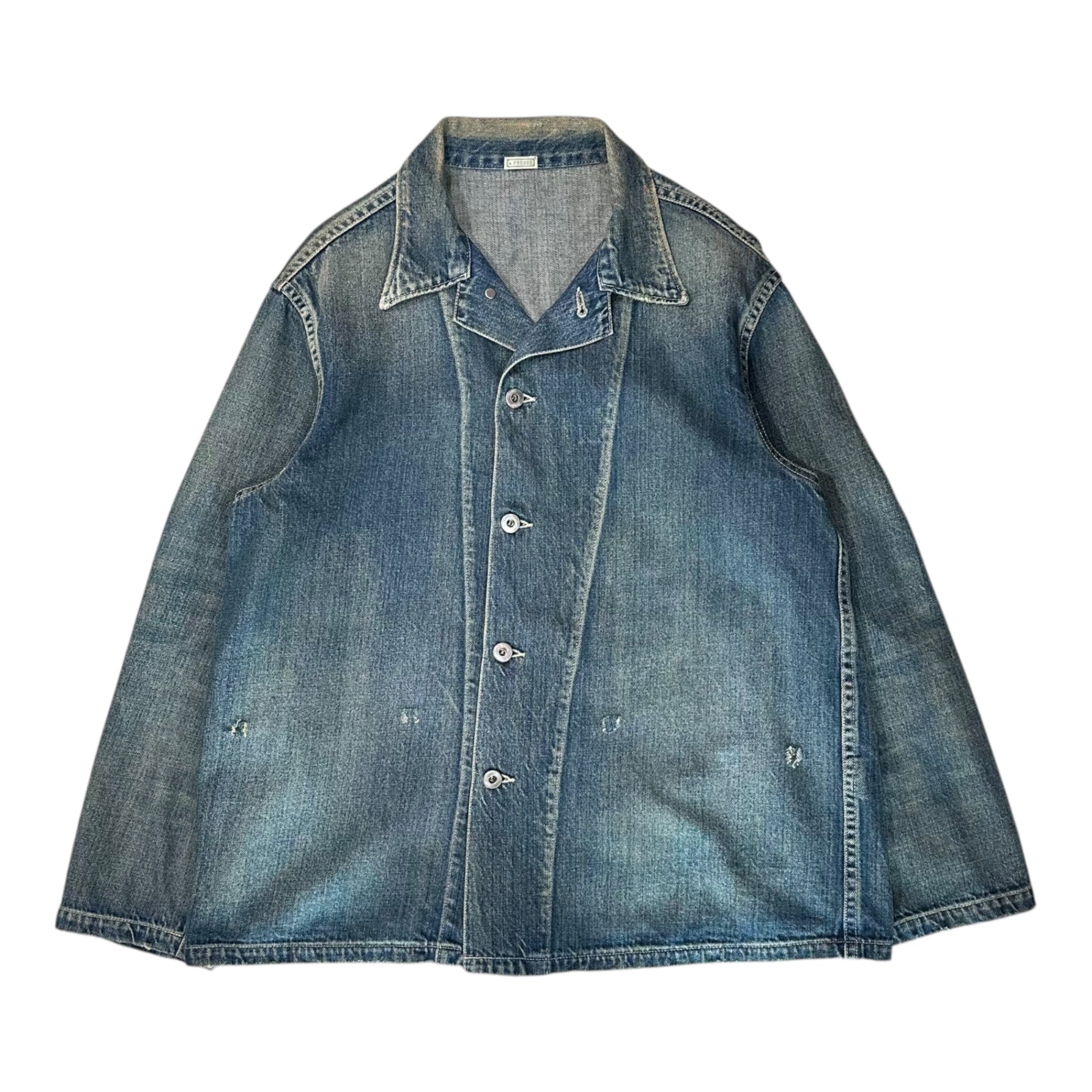 A.PRESSE(アプレッセ) 24AW US Army Vintage Denim Coverall ユーエス アーミー ヴィンテージ デニム カバーオール 24AAP-01-37K 1 インディゴ ジャケット