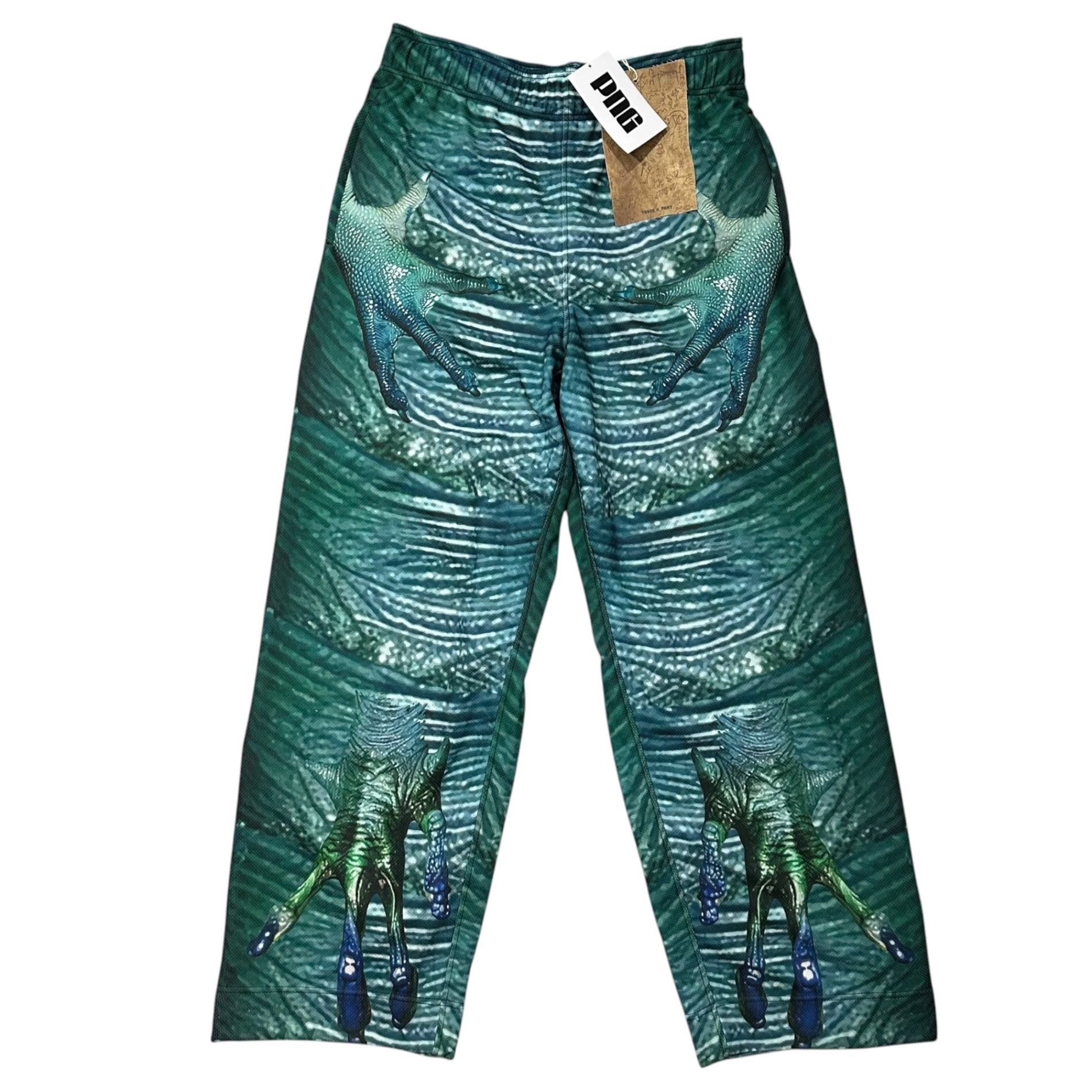 YAKU(ヤク) 2025SS MORPHOSIS PANTS 総柄 ワイド トラック パンツ M グリーン PNG STORE 取扱
