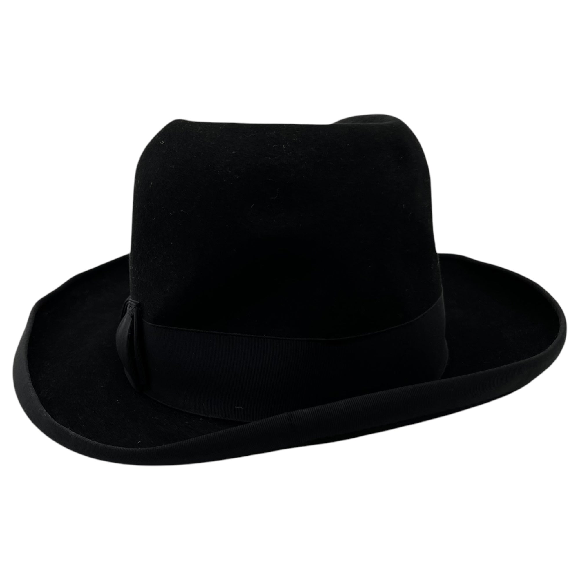 WEGENER(ウェゲナー) vintage federated felt hat ヴィンテージ 中折れ フェルト ハット ブラック