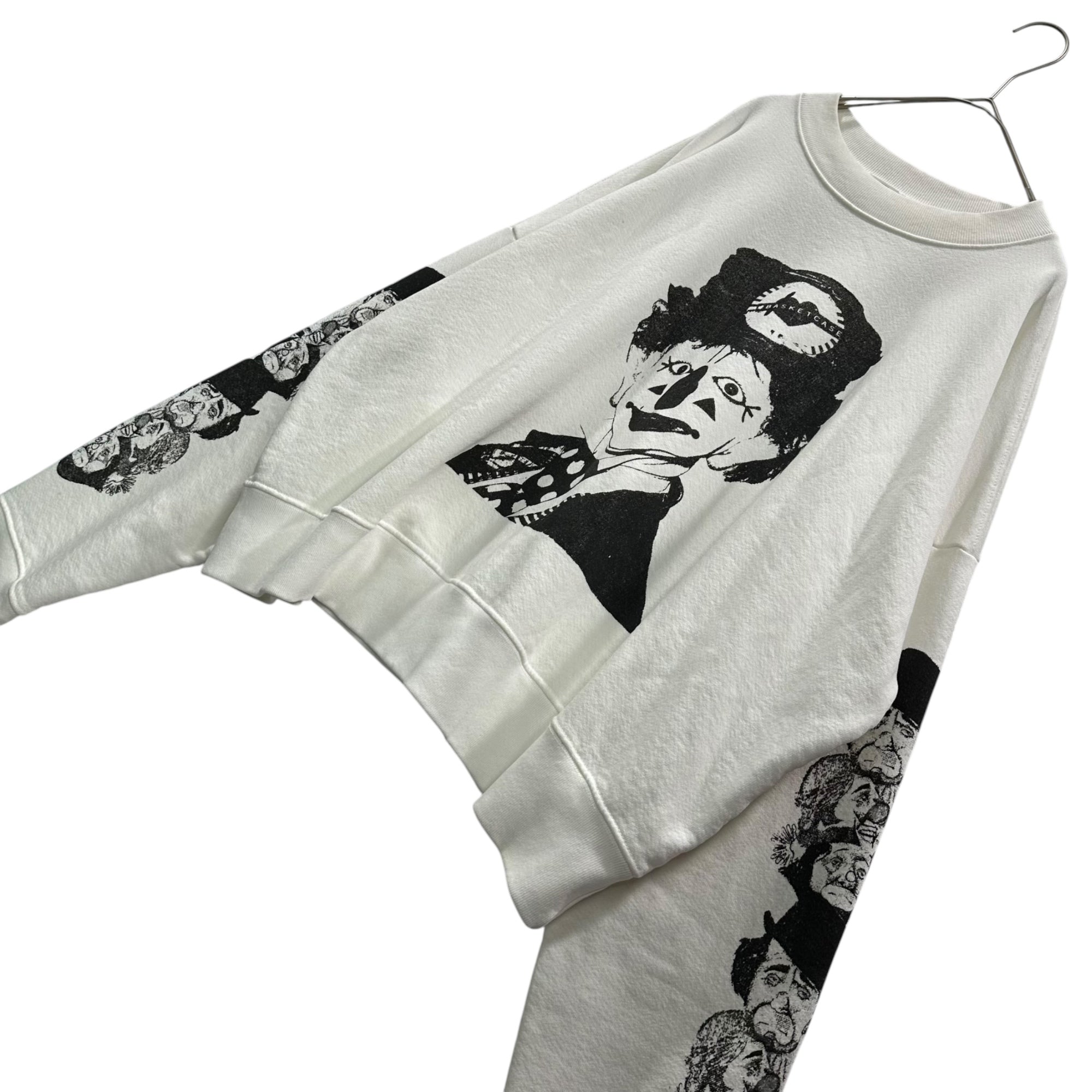 Basketcase(バスケットケース) MERRYMAKER Crewneck メリーメーカー クルーネック スウェット S ホワイト