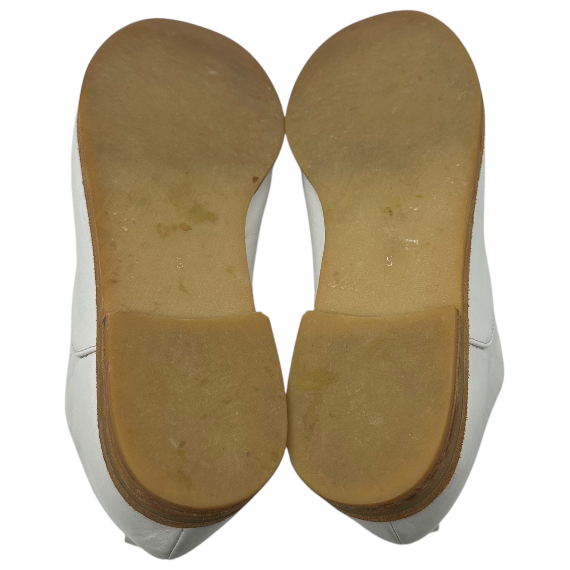 CABANE de zucca(カバンドズッカ) TYPE ZU61-CZ62 Shoelace-less leather shoes シューレース レス レザー シューズ 革靴 スリッポン ZU61-CZ62 S(24.5~25cm程度) ホワイト