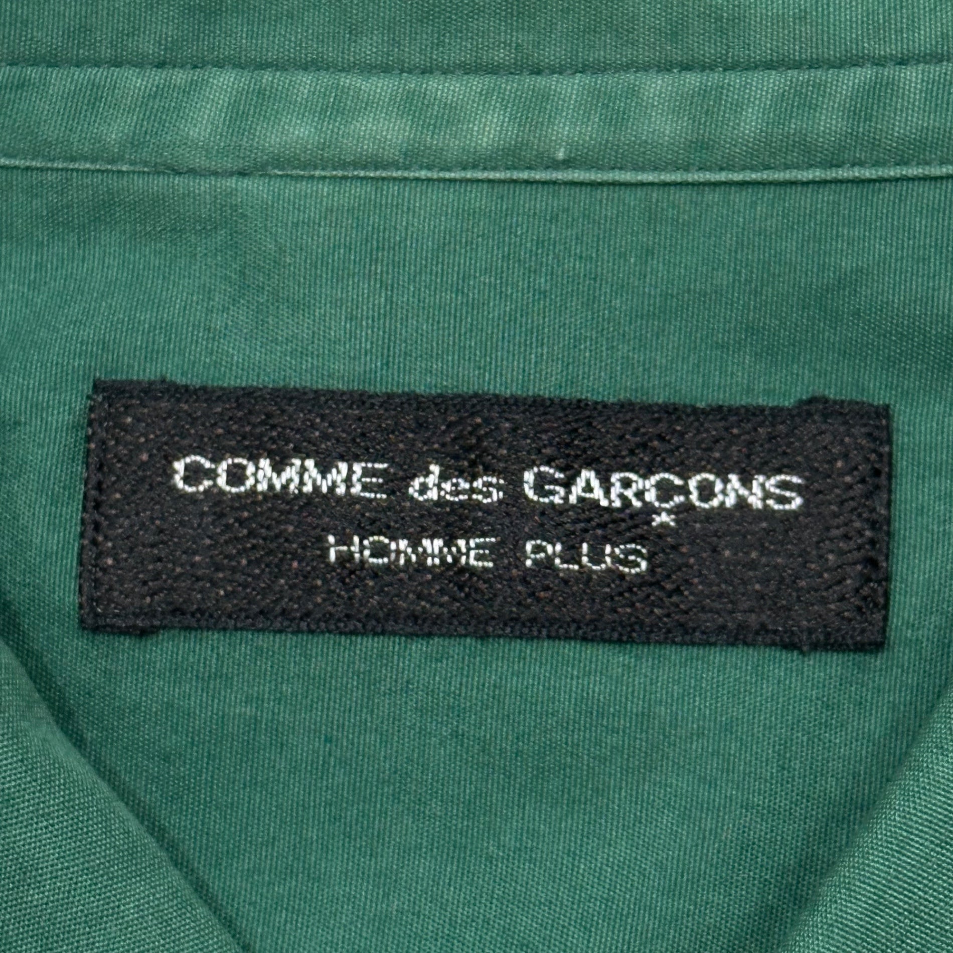 COMME des GARCONS HOMME PLUS(コムデギャルソンオムプリュス) 1991SS Triple-Button L/S Cotton Shirt 3連 ボタン 長袖 コットン シャツ PB-110050 FREE グリーン AD1990 90年代 アーカイブ