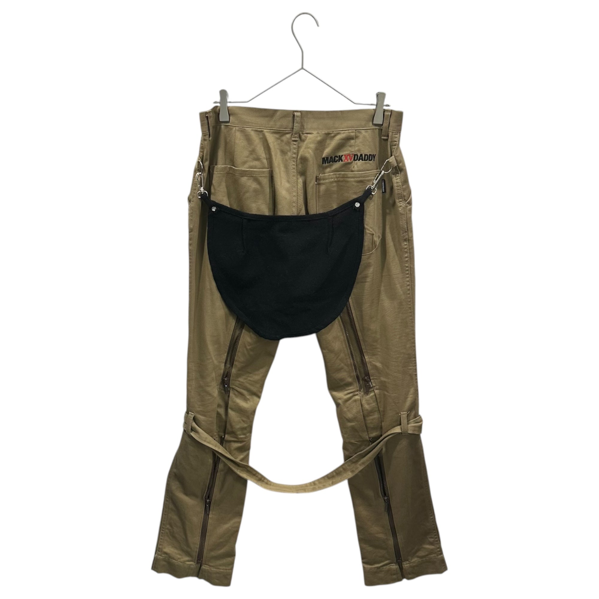 MACKDADDY(マックダディー) Bum Flap Bondage Pants バムフラップ ボンテージ パンツ MDFT-1579 32 ベージュ×ブラック
