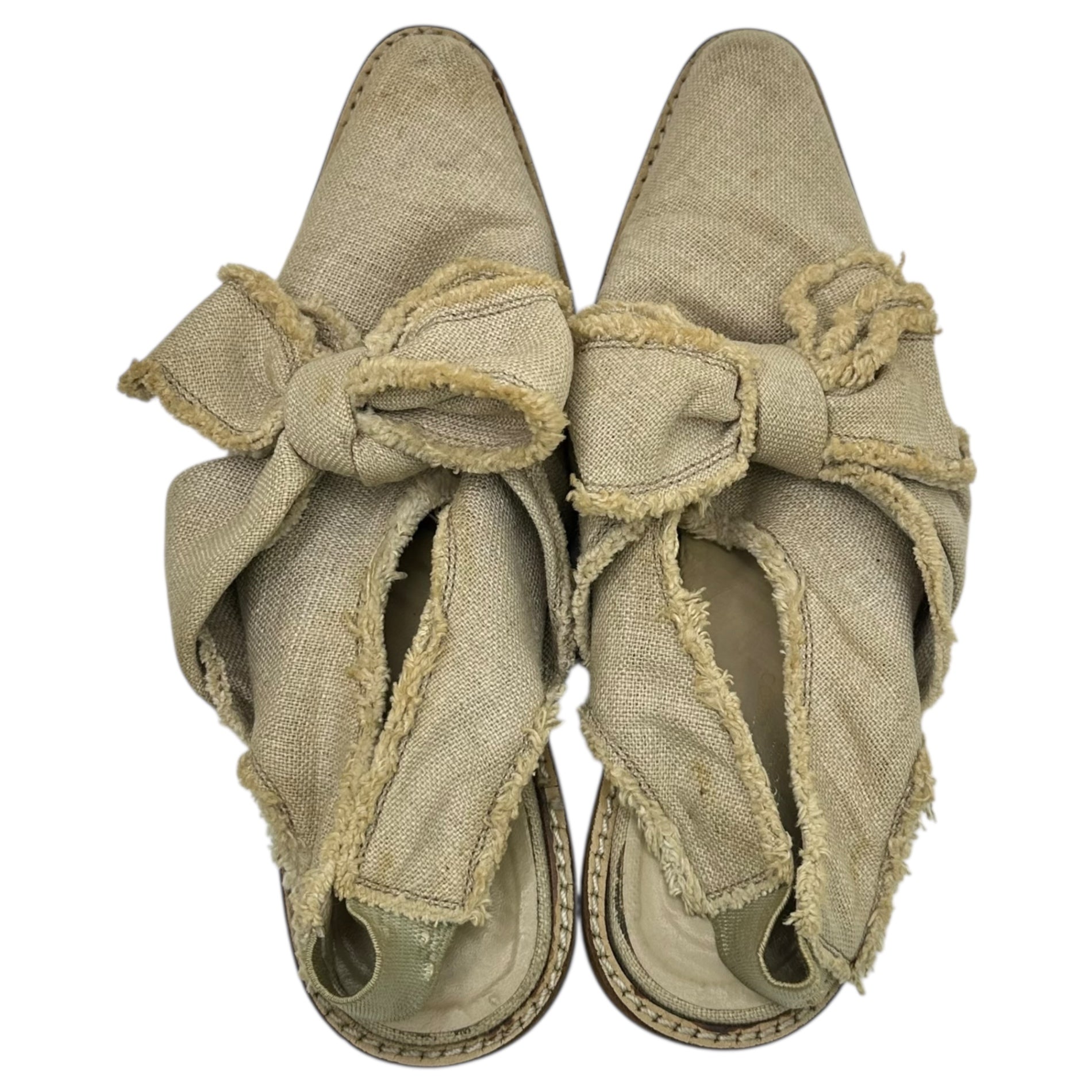 tricot COMME des GARCONS(トリココムデギャルソン) Big Ribbon Mule Sandals ビッグ リボン ミュール サンダル 23cm ベージュ