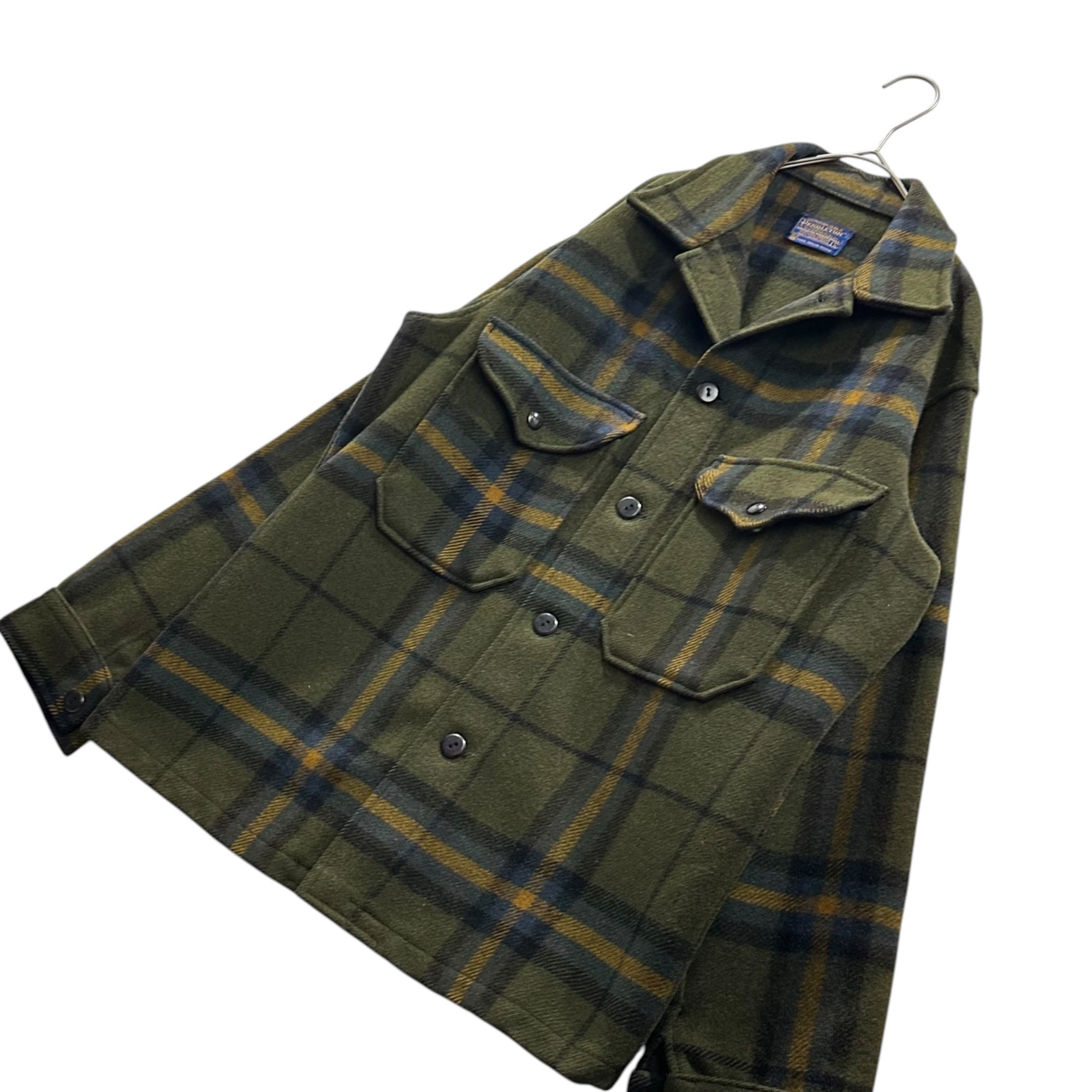 PENDLETON(ペンドルトン) 60's CPO JKT - Tartan check ウール ジャケット タータン チェック S オリーブ 60年代 ヴィンテージ ウール