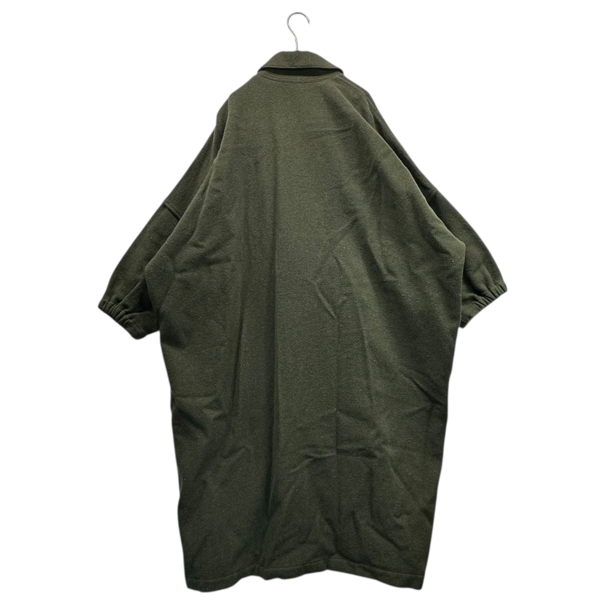 Y's(ワイズ) 70's Wool Melton Wide Stand Collar Coat ウール メルトン ワイド ステンカラー コート 9(M程度) オリーブ 70年代 ヴィンテージ アーカイブ