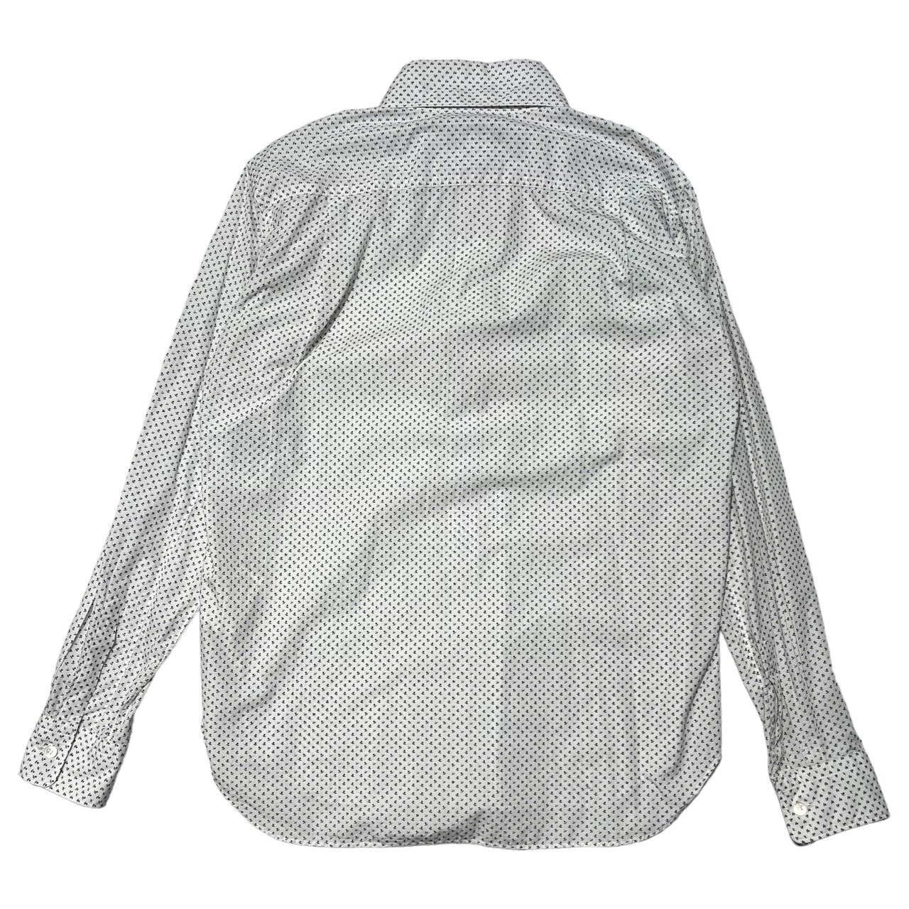 COMME des GARCONS HOMME PLUS(コムデギャルソンオムプリュス) 12AW center ruffle shirt センター フリル シャツ PJ-B037 XS ホワイト×ブラック AD2012