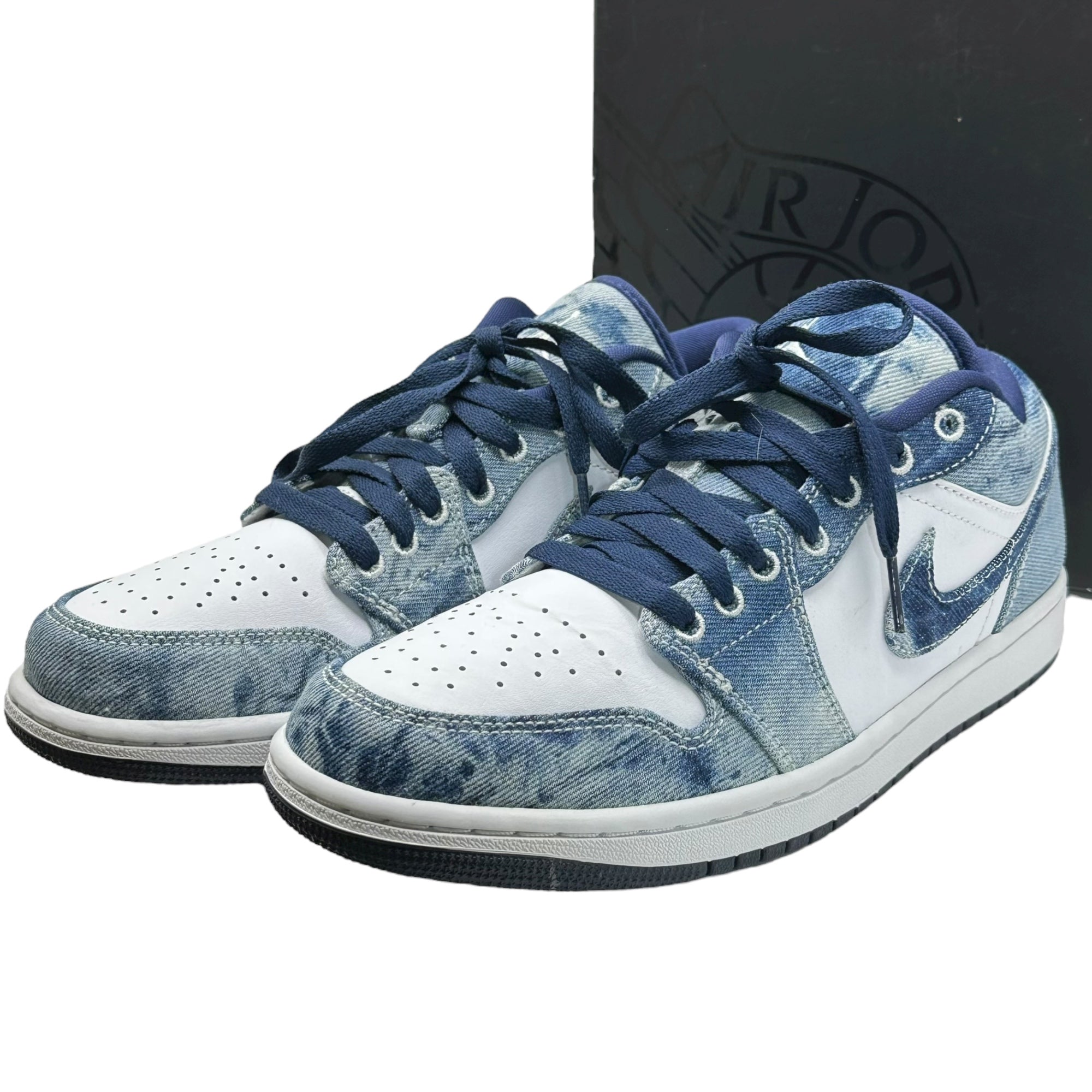 NIKE(ナイキ) Jordan Air Jordan 1 LOW SE "washed denim" エアジョーダン 1 ロー ウォッシュド デニム CZ8455-100 26.5cm ライトインディゴ×ホワイト ローカット スニーカー