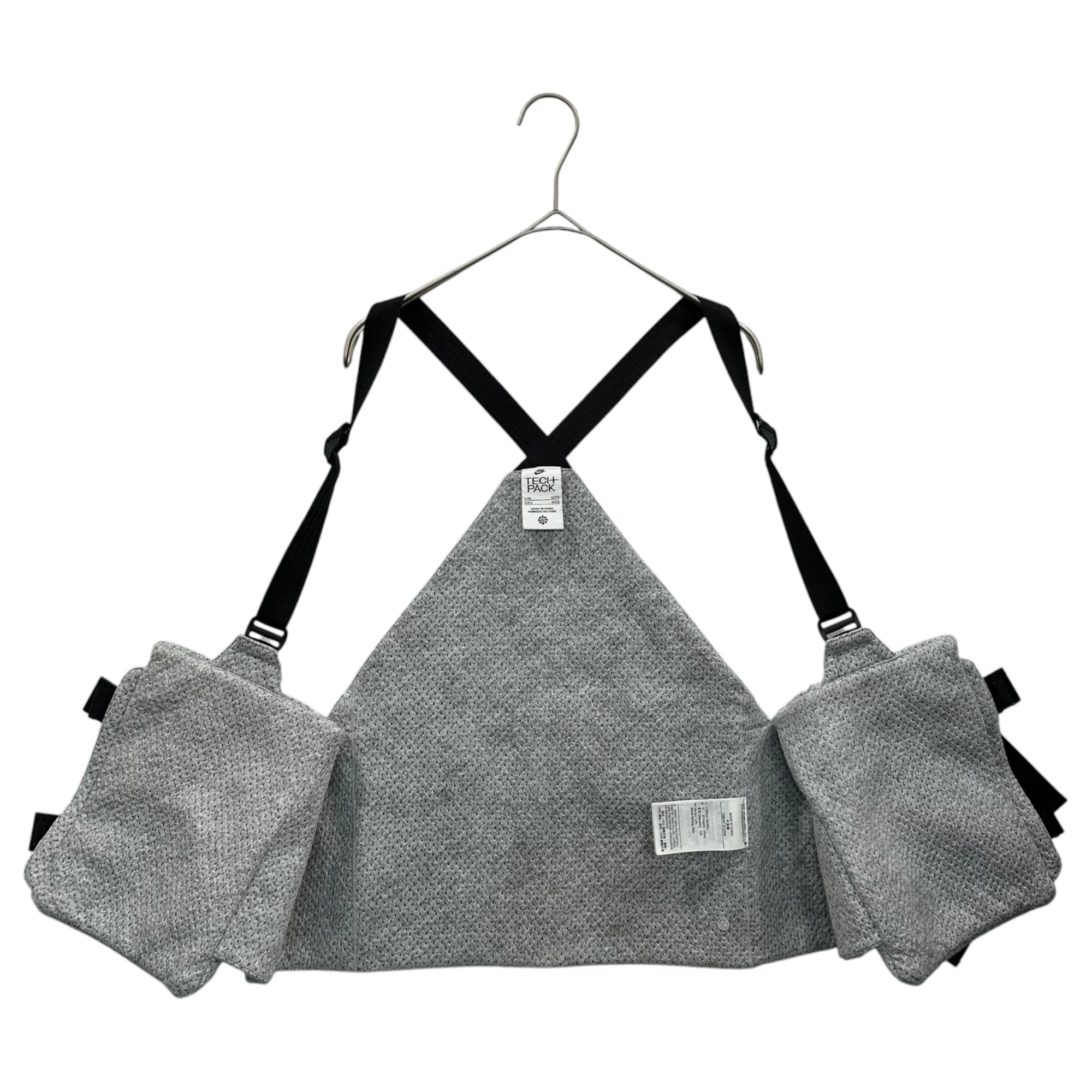 NIKE(ナイキ) Tech Pack Utility Vest 'Grey' テック パック ユーティリティー ベスト DX9404-077 L/XL グレー×ブラック
