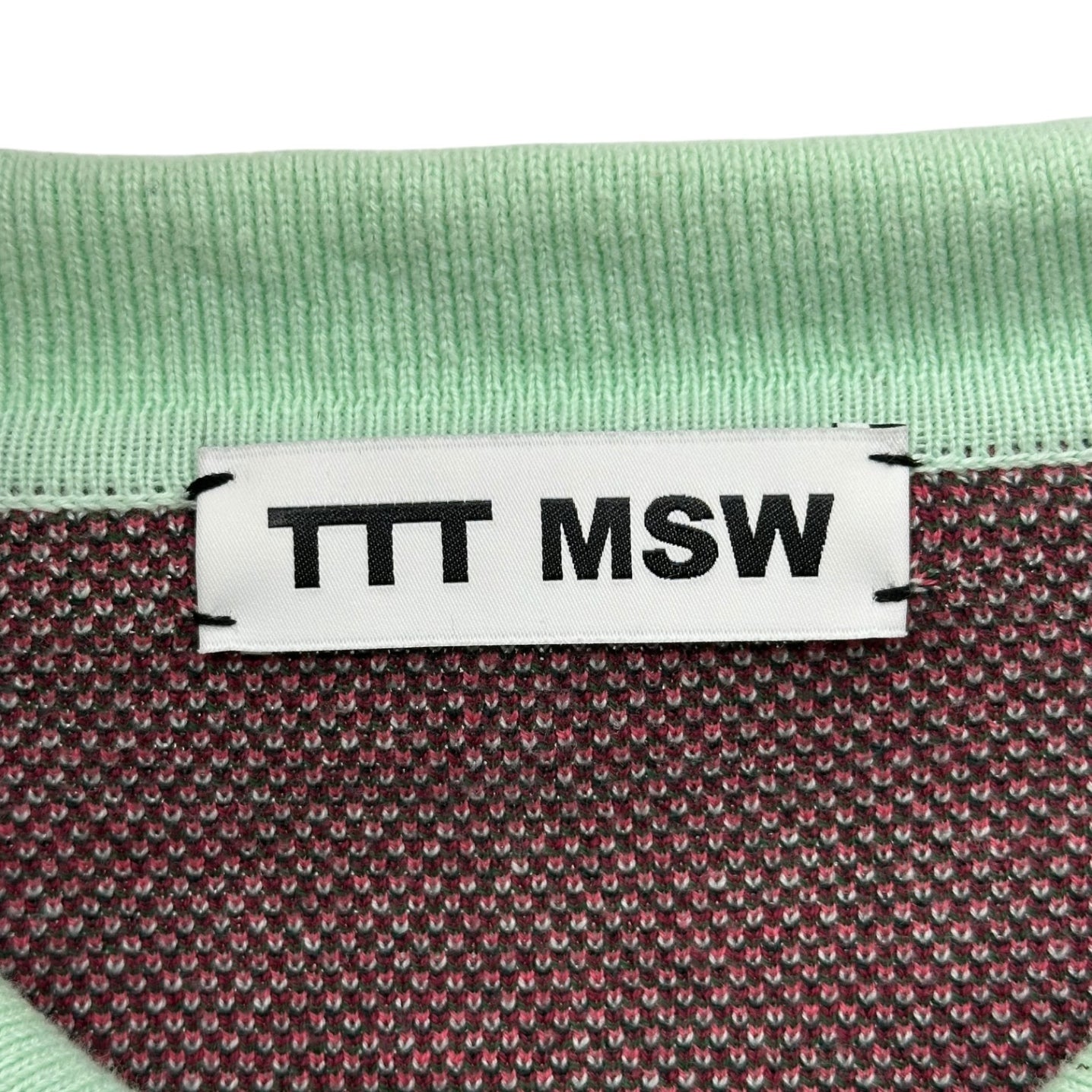 TTT MSW(ティーモダンストリートウエア) 20AW Flower Knit Polo Shirt フラワー ニット ポロシャツ TTT-2020AW-KT02 FREE ミント