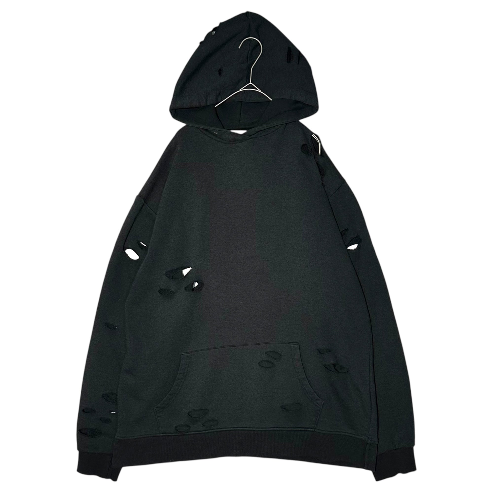 LEGENDA(レジェンダ) Destroy Pullover Hoodie デストロイ プルオーバー パーカー 表記無(FREE) ブラック ダメージ加工