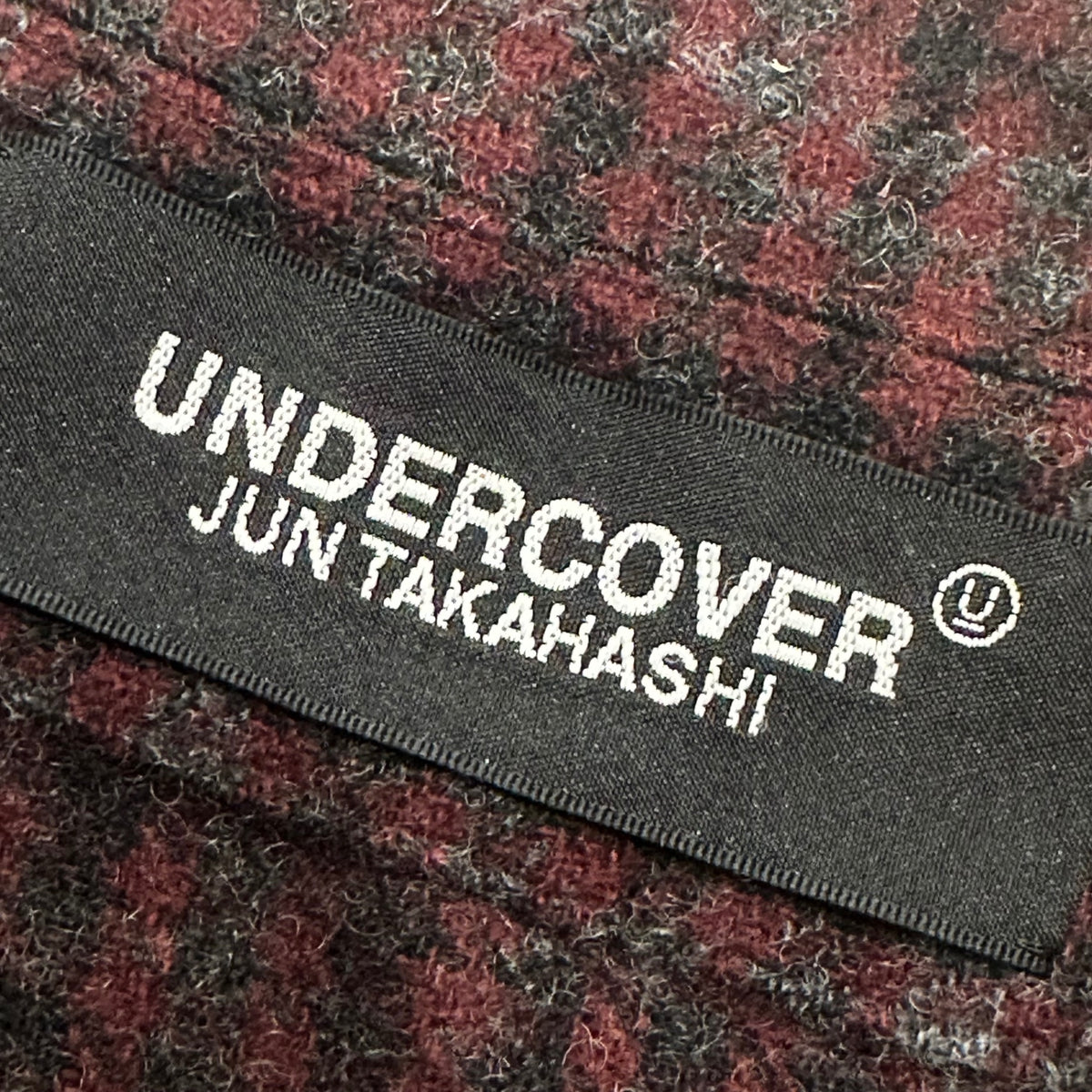 UNDERCOVER(アンダーカバー) 2020AW Shrunken W Blouson 縮絨 W ブルゾン チェック UCZ4202-2 L レッド×ブラック ジャケット
