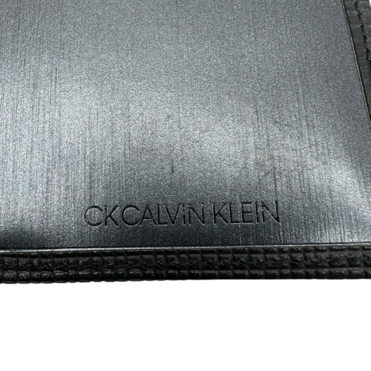 CALVIN KLEIN(カルバンクライン) Logo Leather Long Wallet ロゴ レザー 長財布 ブラック