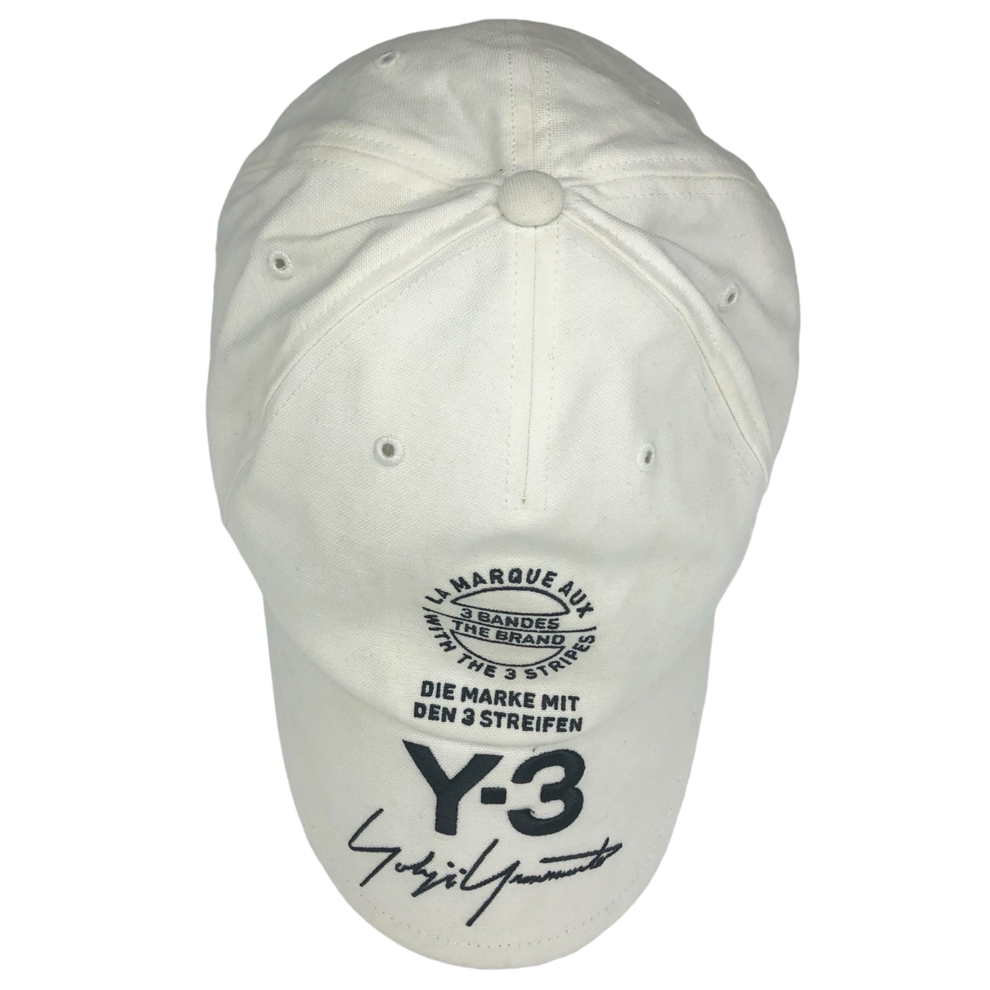 Y-3(ワイスリー) logo embroidery cap ロゴ 刺繍 キャップ CY3539 ホワイト 帽子