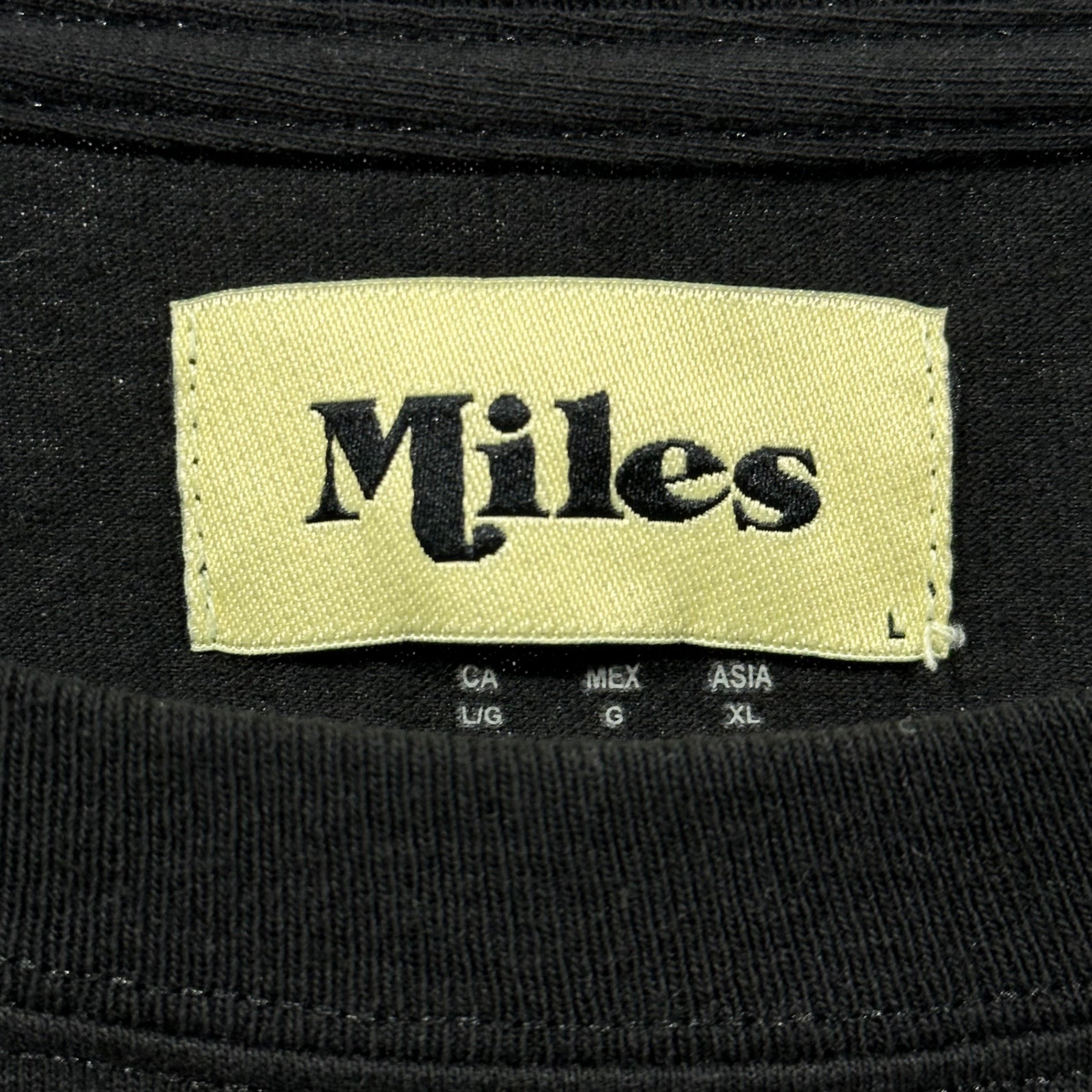 Miles×2G (マイルズ×2G) Logo Print S/S T-Shirt ロゴ プリント 半袖 Tシャツ L ブラック 空山基 ロゴ デザイン Championボディ