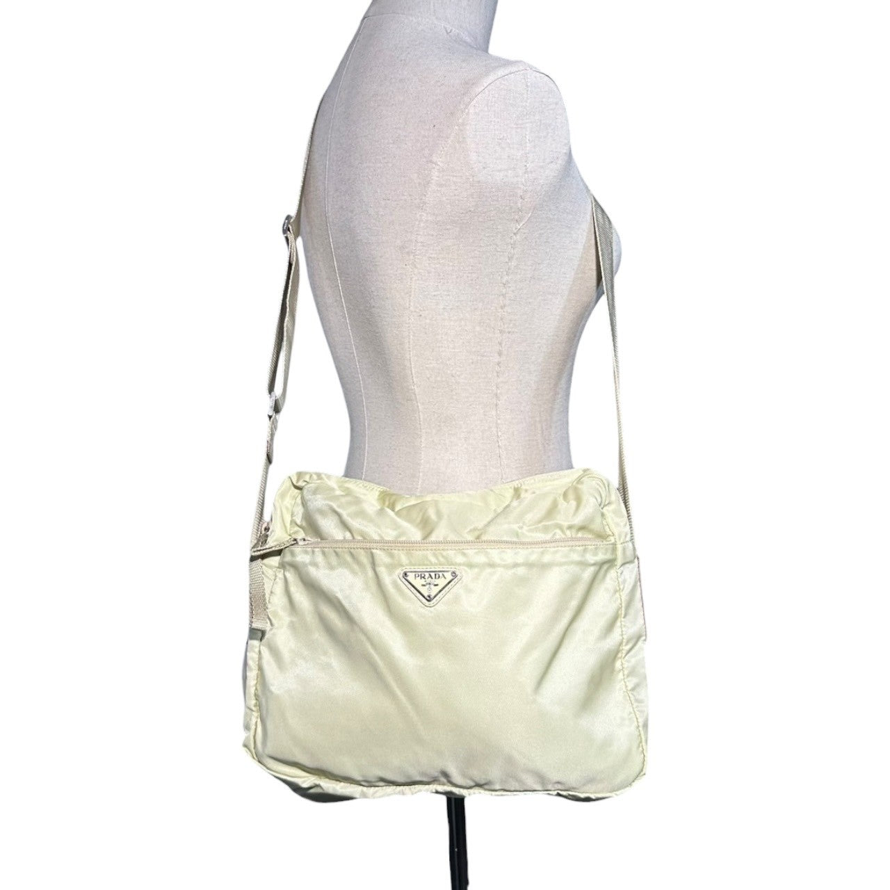 PRADA(プラダ) Nylon Shoulder Bag ナイロン ショルダー バッグ アイボリー