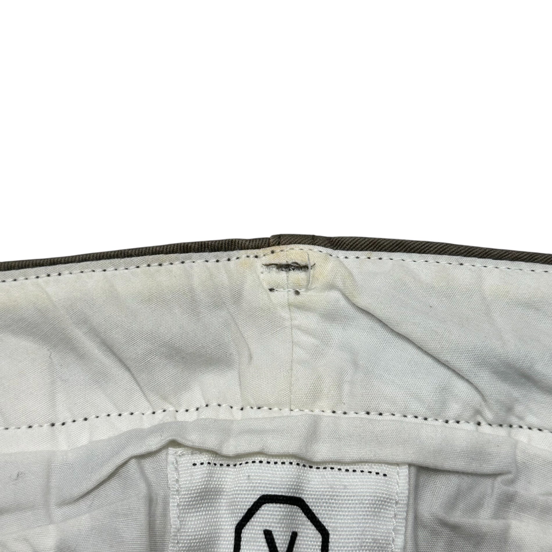 VISVIM(ビズビム/ヴィズヴィム) Pocket-Detail Baker Pants ポケット 切替 ベイカー パンツ S カーキ×ベージュ メタルボタン