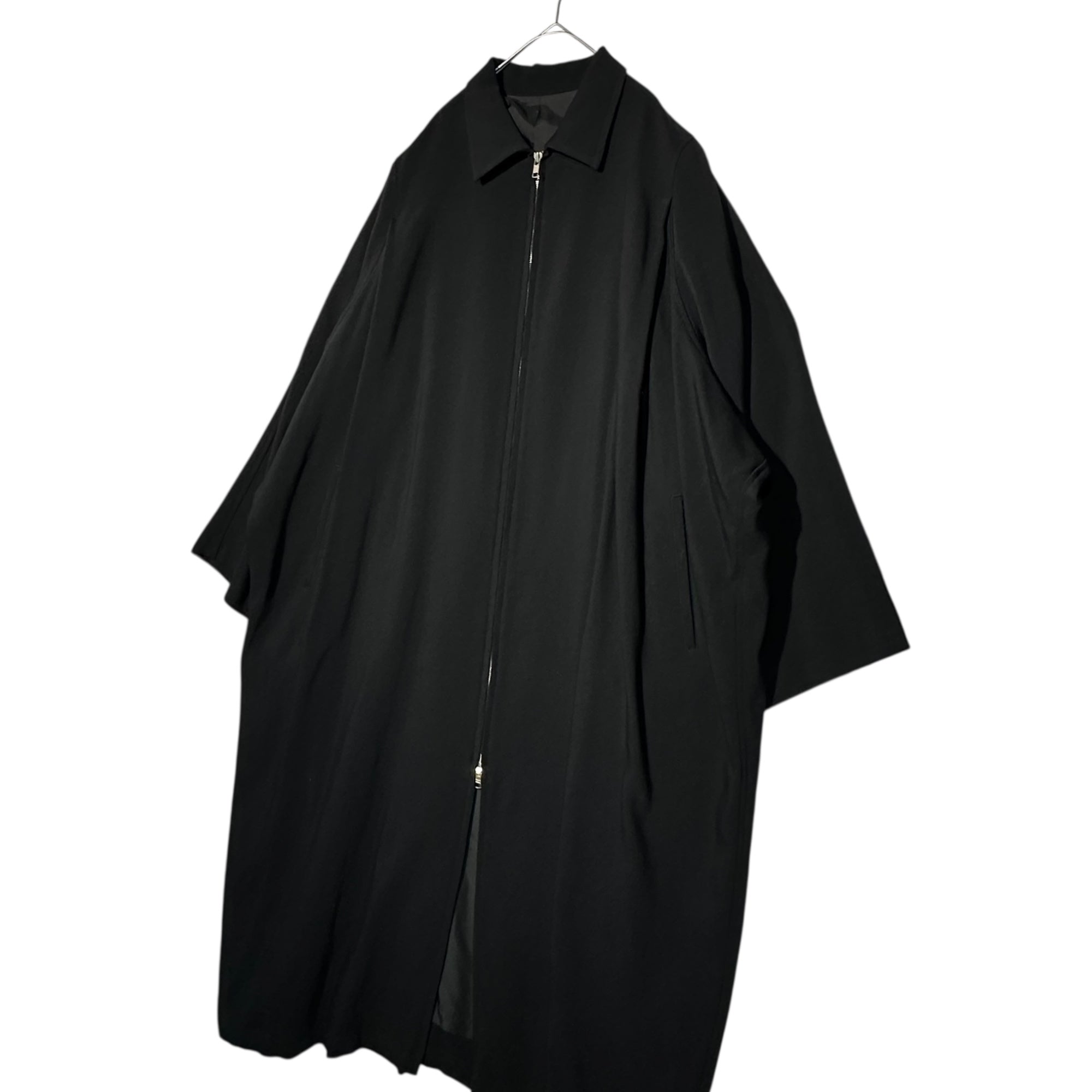 Y's(ワイズ) 02AW Wool Gabardine Zip-Up Super Long Coat ウールギャバジン ジップアップ スーパー ロング コート YM-C08-125 表記無(FREE) ブラック アーカイブ