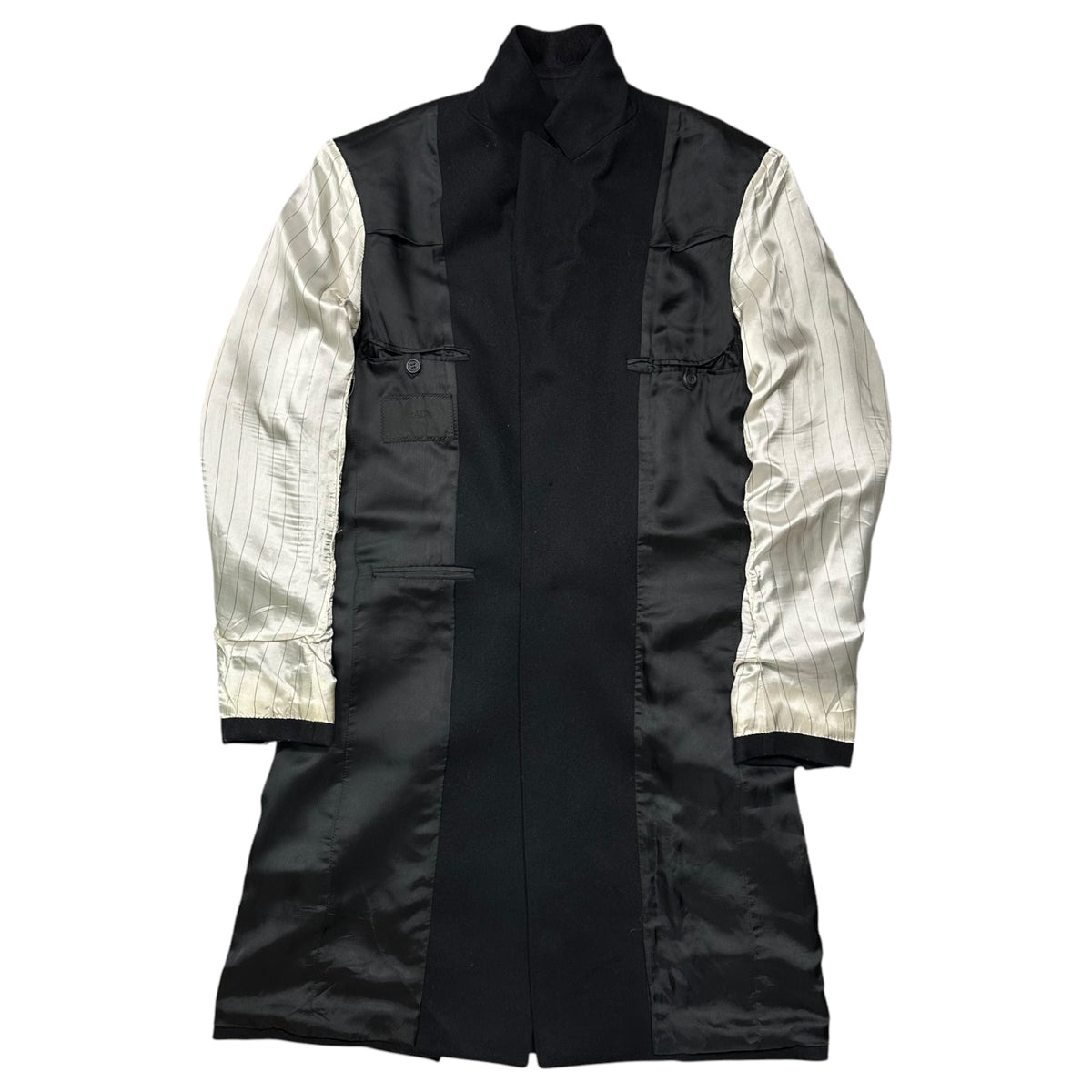 PRADA(プラダ) 2012AW Virgin Wool Chesterfield Coat ヴァージン ウール チェスター コート UC268D 46 ブラック コレクション着用