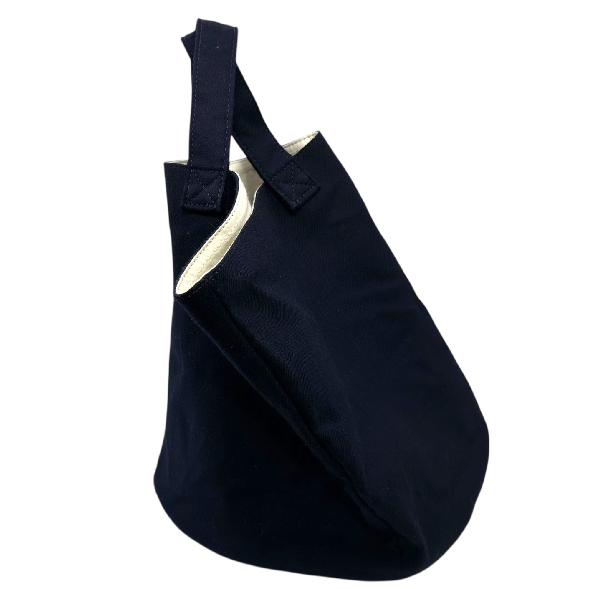 tricot COMME des GARCONS(トリココムデギャルソン) Wool Bucket Handbag ウール バケツ ハンド バッグ TP-K205 ネイビー