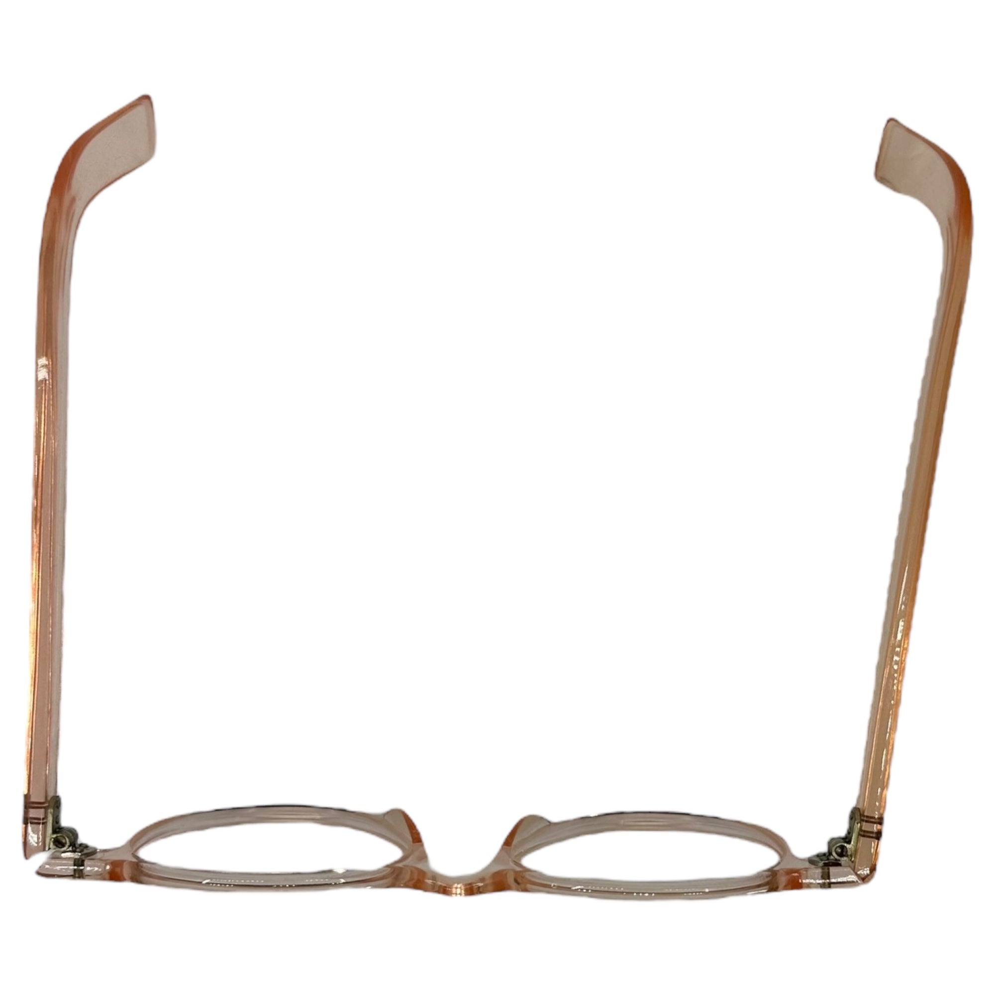 French Vintage(フランスヴィンテージ) 40's Wellington Celluloid Eyeglass Frames ウェリントン セルロイド メガネ フレーム ローズ 40年代 芯なし ジュラ地方 眼鏡 サングラス