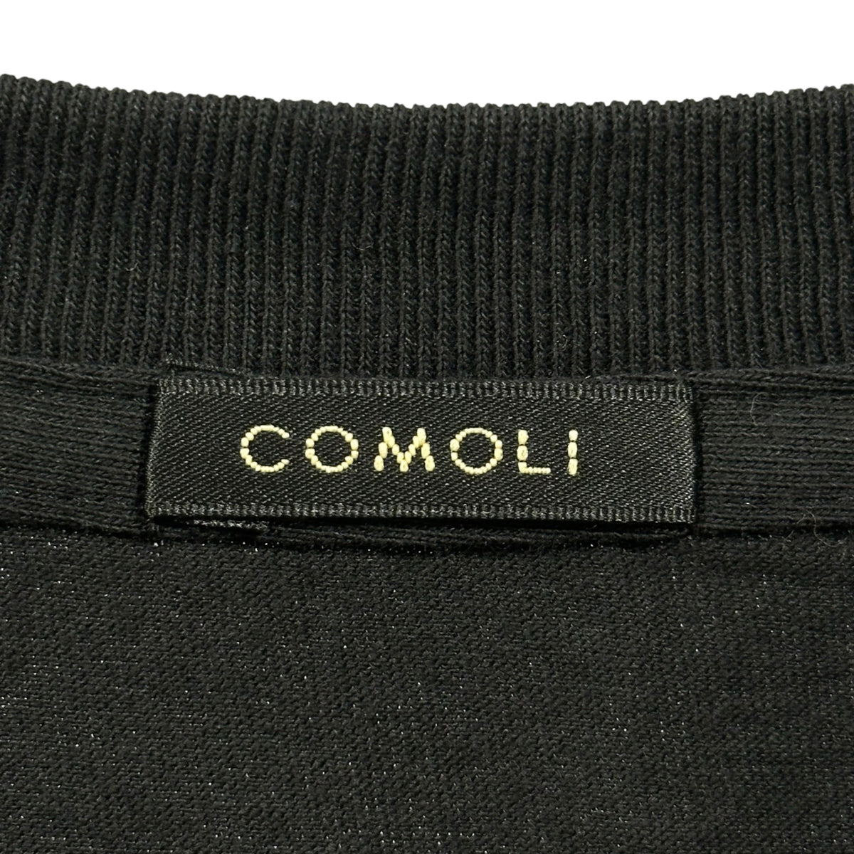 COMOLI(コモリ) Cotton jersey S/S T-shirt コットンジャージ 半袖 Tシャツ D01-05014 2 ブラック