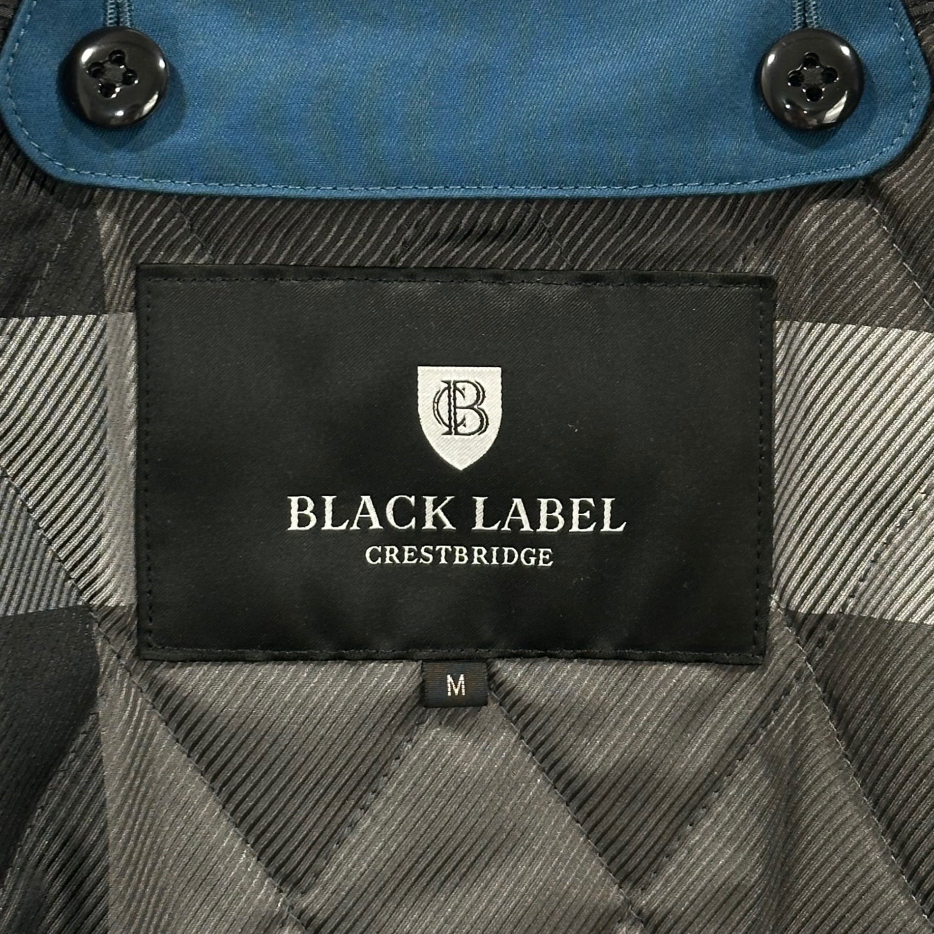 BLACK LABEL CRESTBRIDGE(ブラックレーベルクレストブリッジ) J∞QUALITY 100th Anniversary Gabardine Double Trench Coat 100周年記念 ギャバジン ダブルトレンチコート 51A01-450-27 M ブルー CRAFTSMAN Jクオリティ