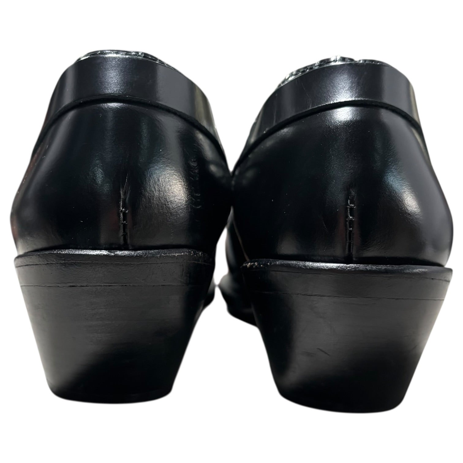 JUNYA WATANABE COMME des GARCONS(ジュンヤワタナベコムデギャルソン) STUD DETAIL LEATHER SHOES ハーネス ポインテッドトゥ レザー シューズ  JK-K102 S(22.5cm~23cm程度) ブラック ウエスタン ブーツ