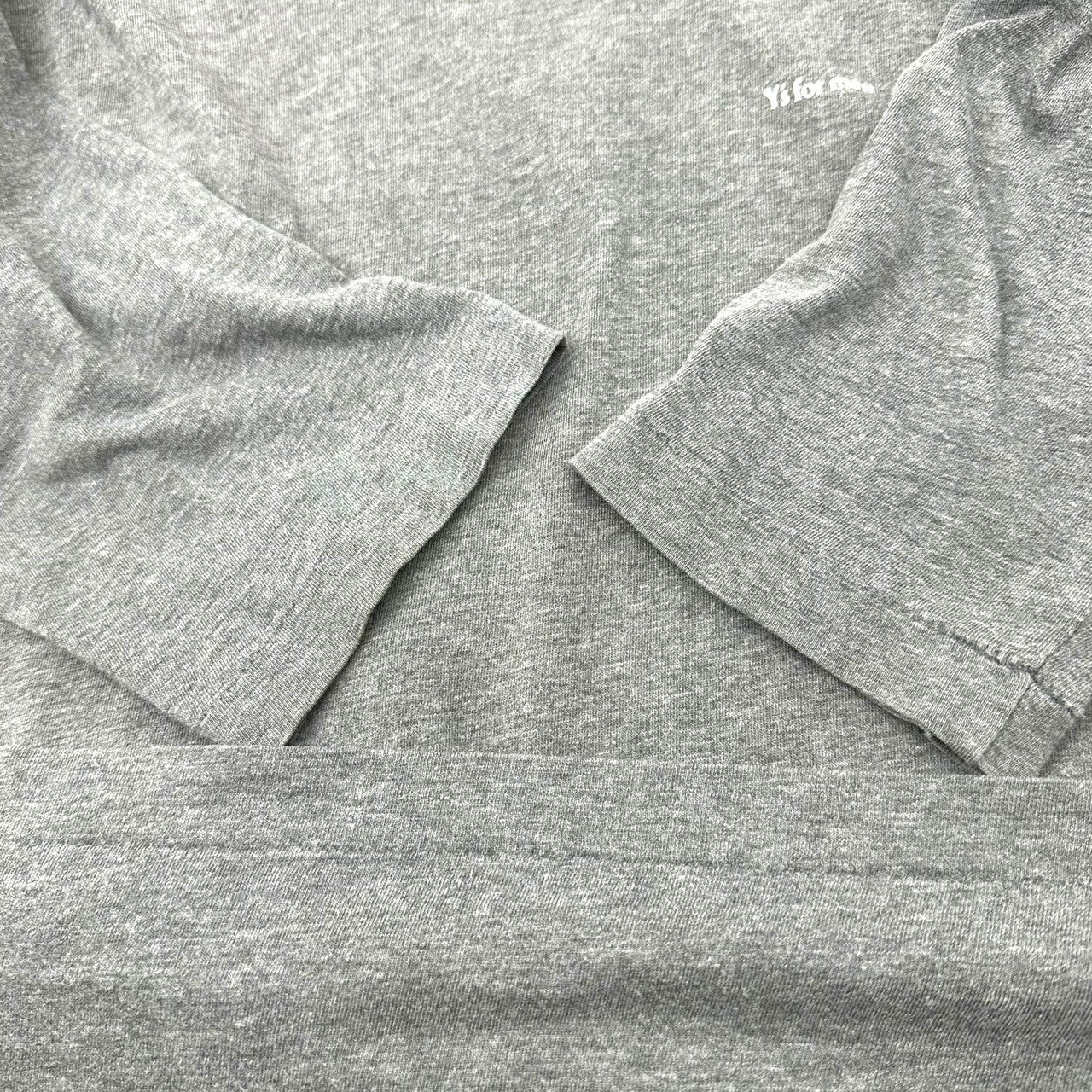 Y's for men(ワイズフォーメン) 90's Vintage one point logo long sleeve T-shirt ヴィンテージ ワンポイントロゴ ロングスリーブ Tシャツ MZ-T02-001 FREE グレー×ホワイト