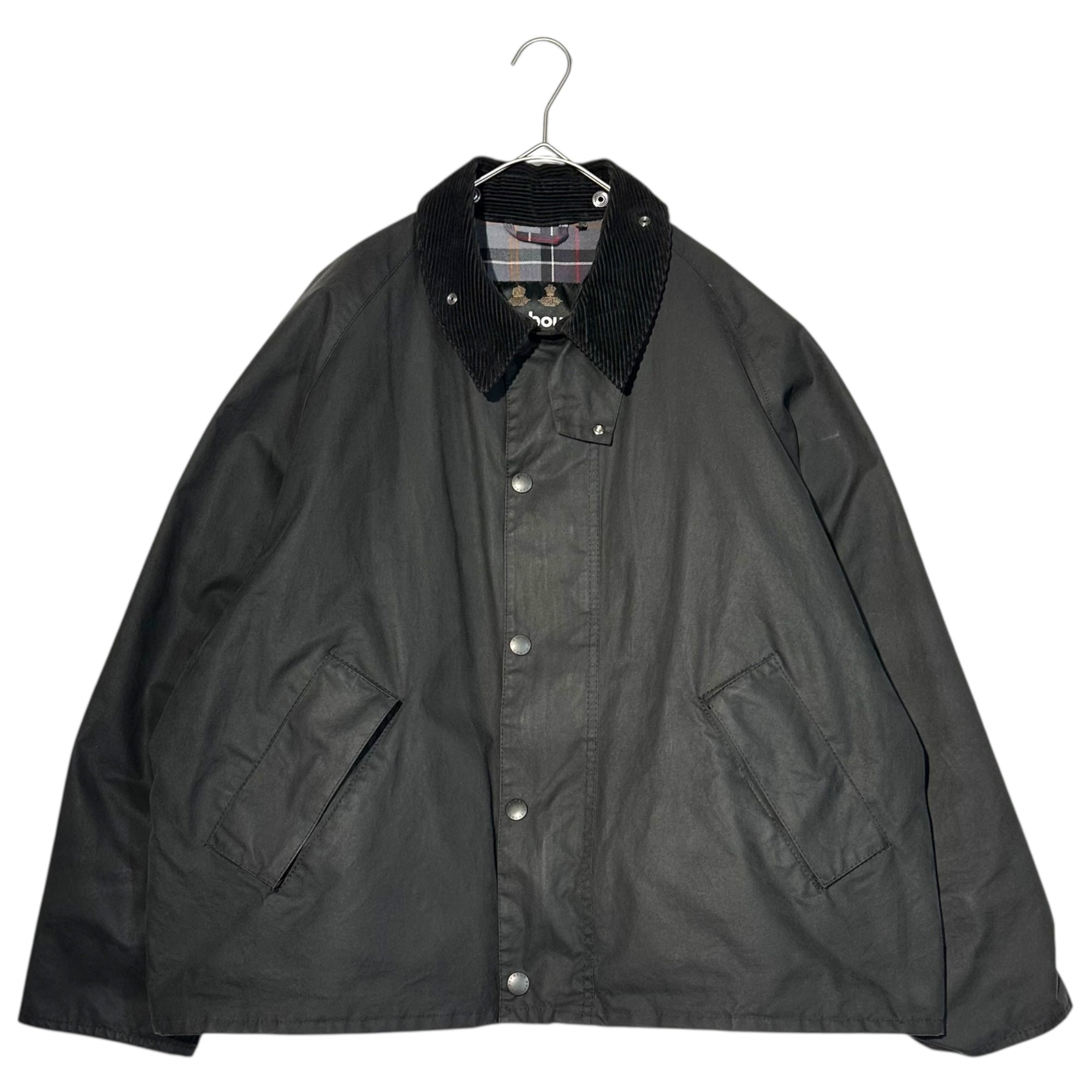 Barbour(バブアー) TRANSPORT Wax Short Jacket トランスポート ワックス ショート ジャケット 222MWX1678 40(L程度) ブラック ショート丈 ブルゾン